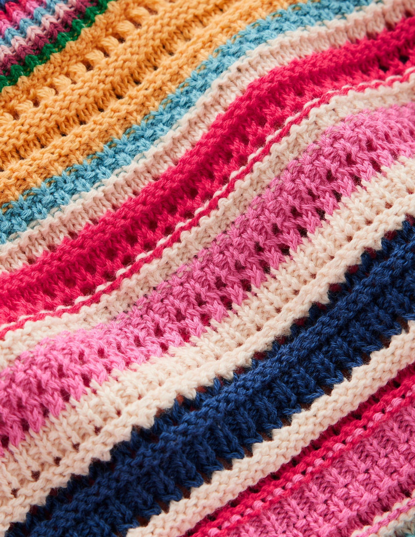 T-Shirt mit texturierten Ziernähten-Rosarot, Terrakotta-Regenbogen