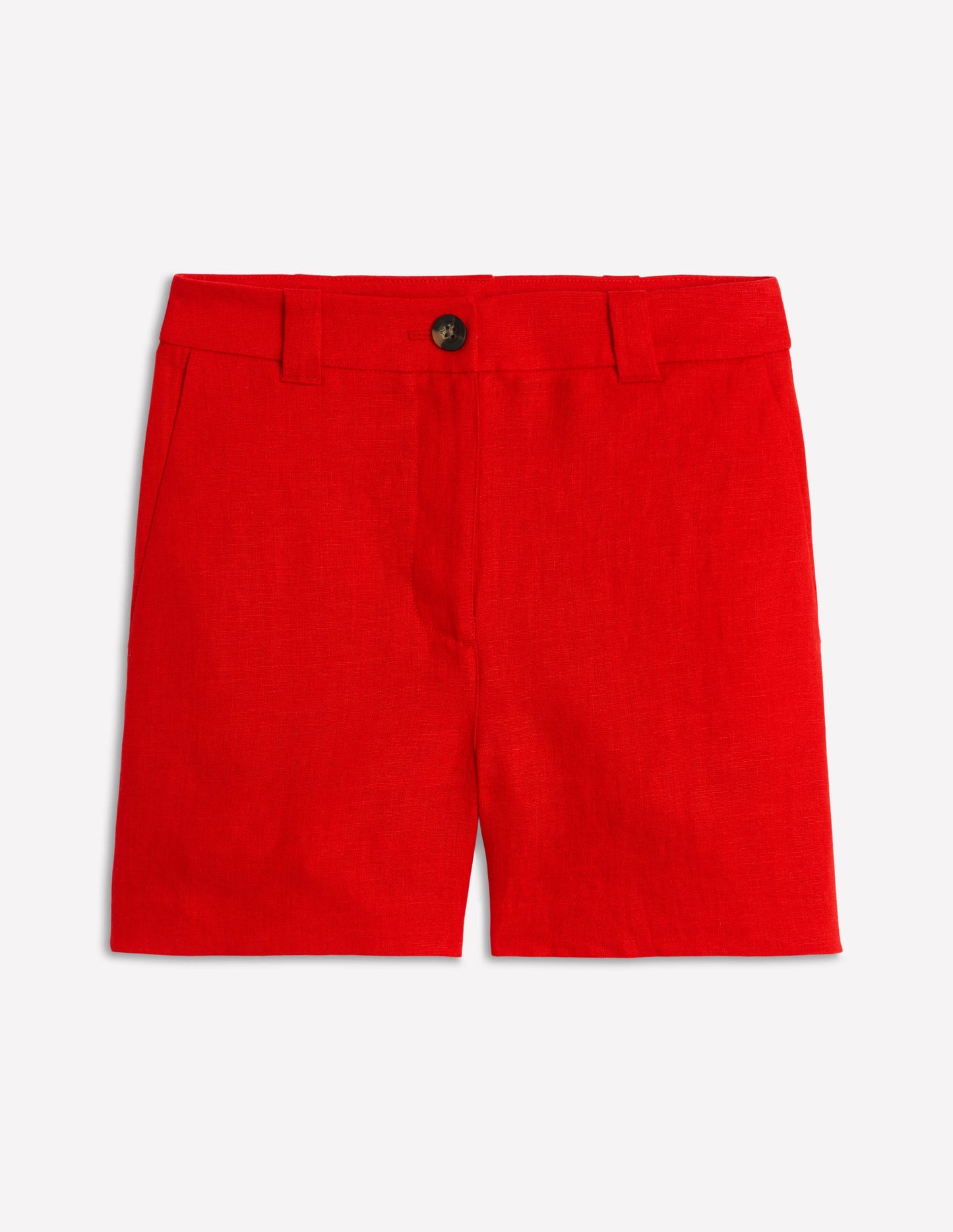 Westbourne Linen Shorts-Poppy Red