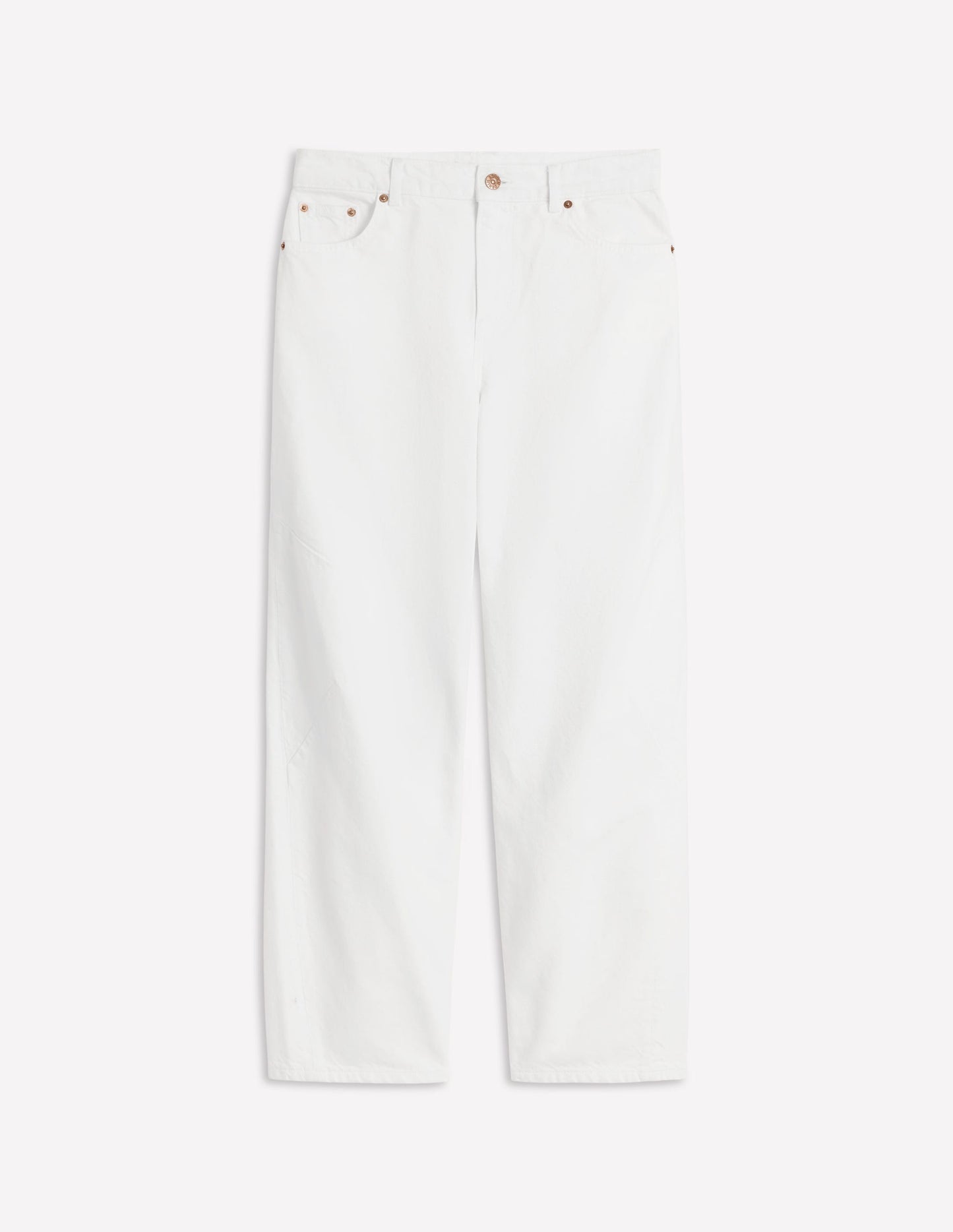 Barrel-Jeans-Weiß