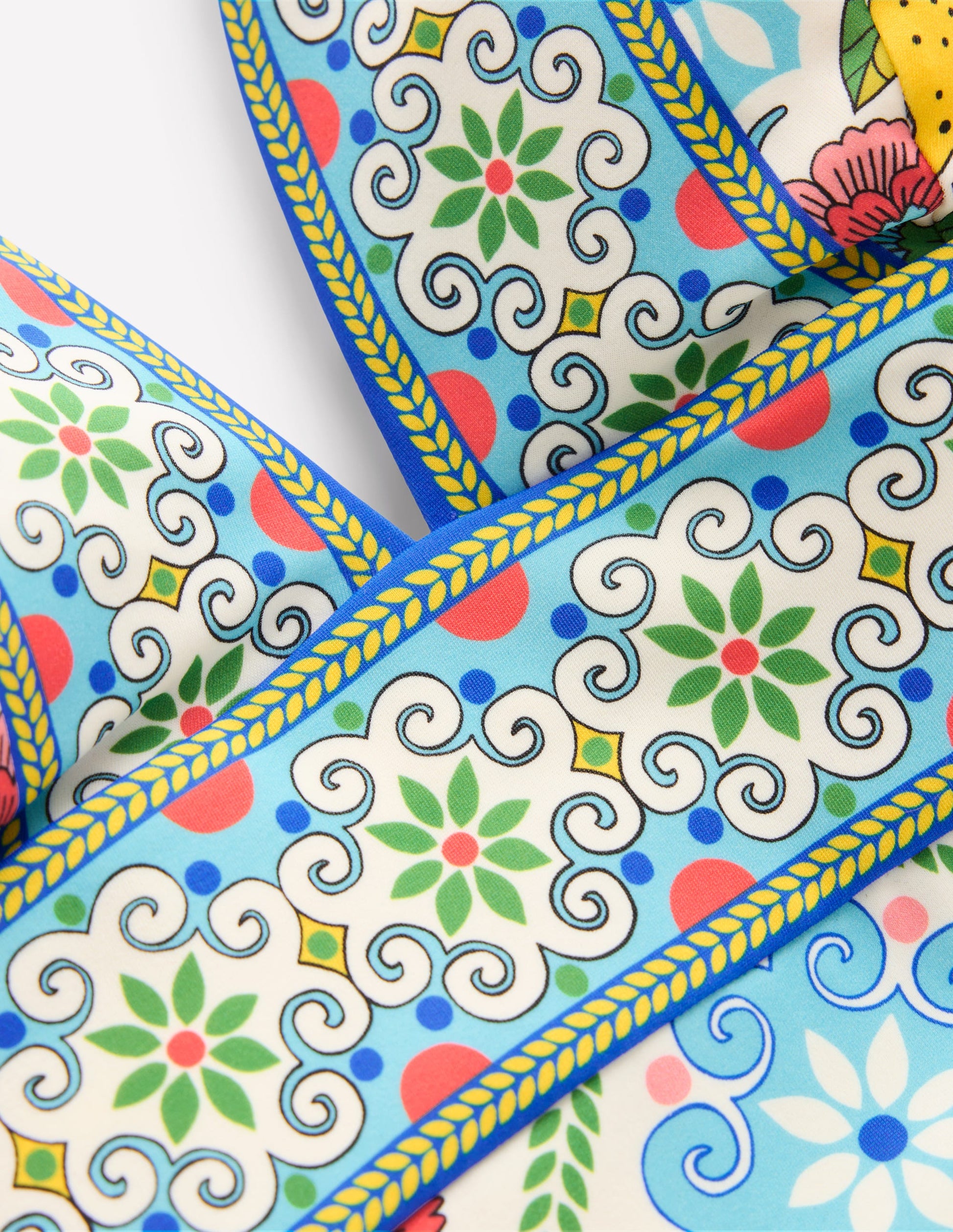 Maillot de bain col V Porto-Multi, motif Citrus Vine Tile-9