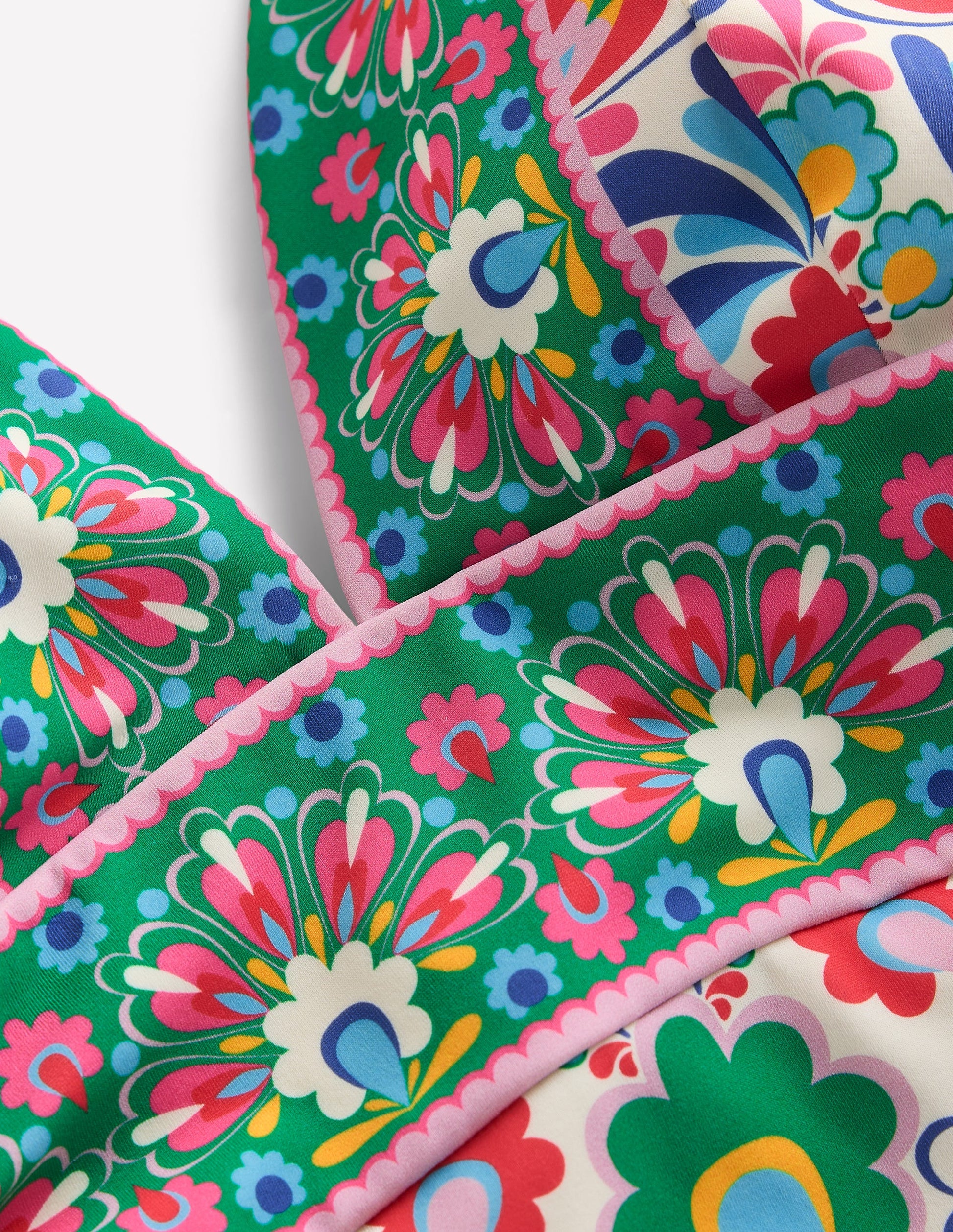 Maillot de bain col V Porto-Multi, motif Decorative Dandelion-7