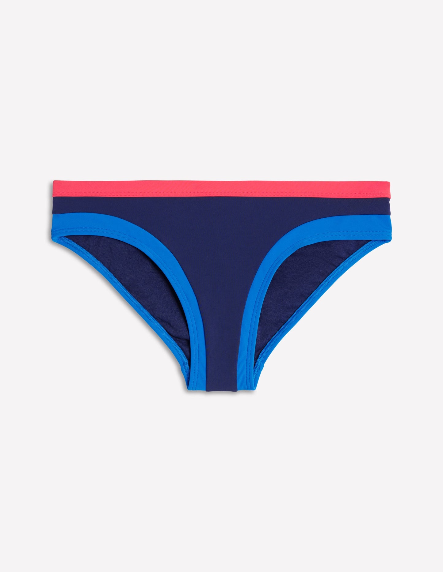 Santorini Bikinihose-Marineblau/Intensives Korallenrot/Blau