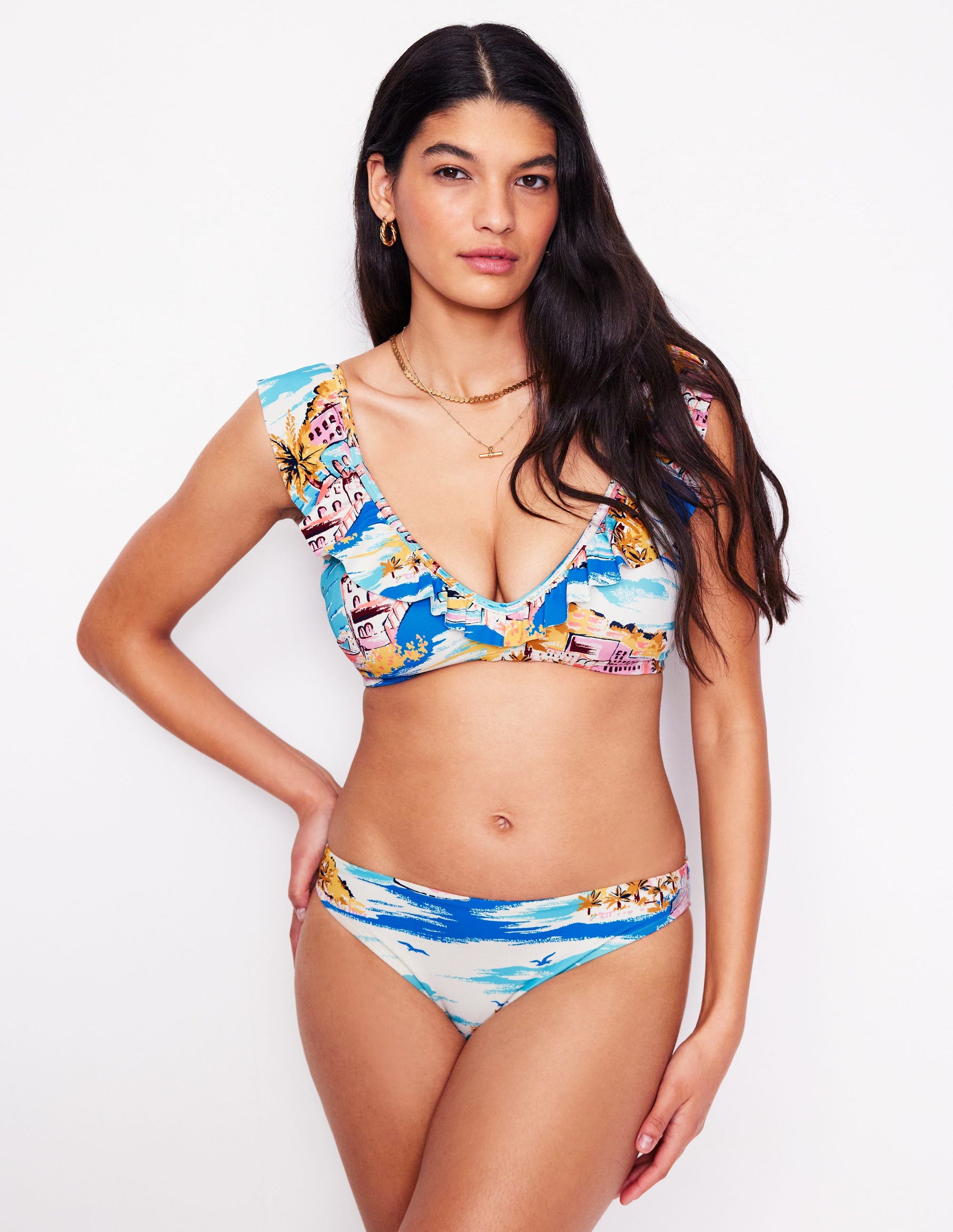 Bas de bikini intemporel-Multi, motif Paradise Bay-1
