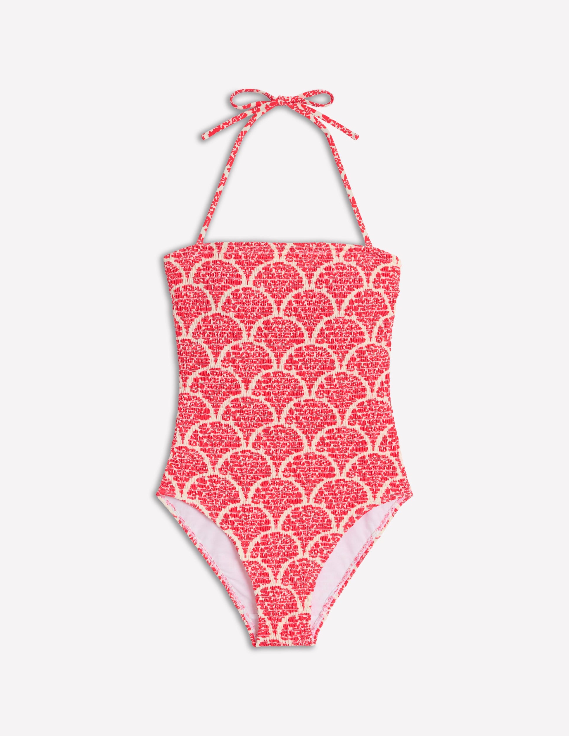 Milos Smocked Swimsuit-Jam Red, Blossomy-7