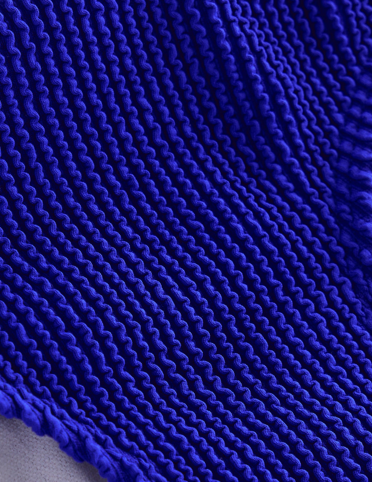 Bikinihose mit Crinkle-Struktur-Kobalt