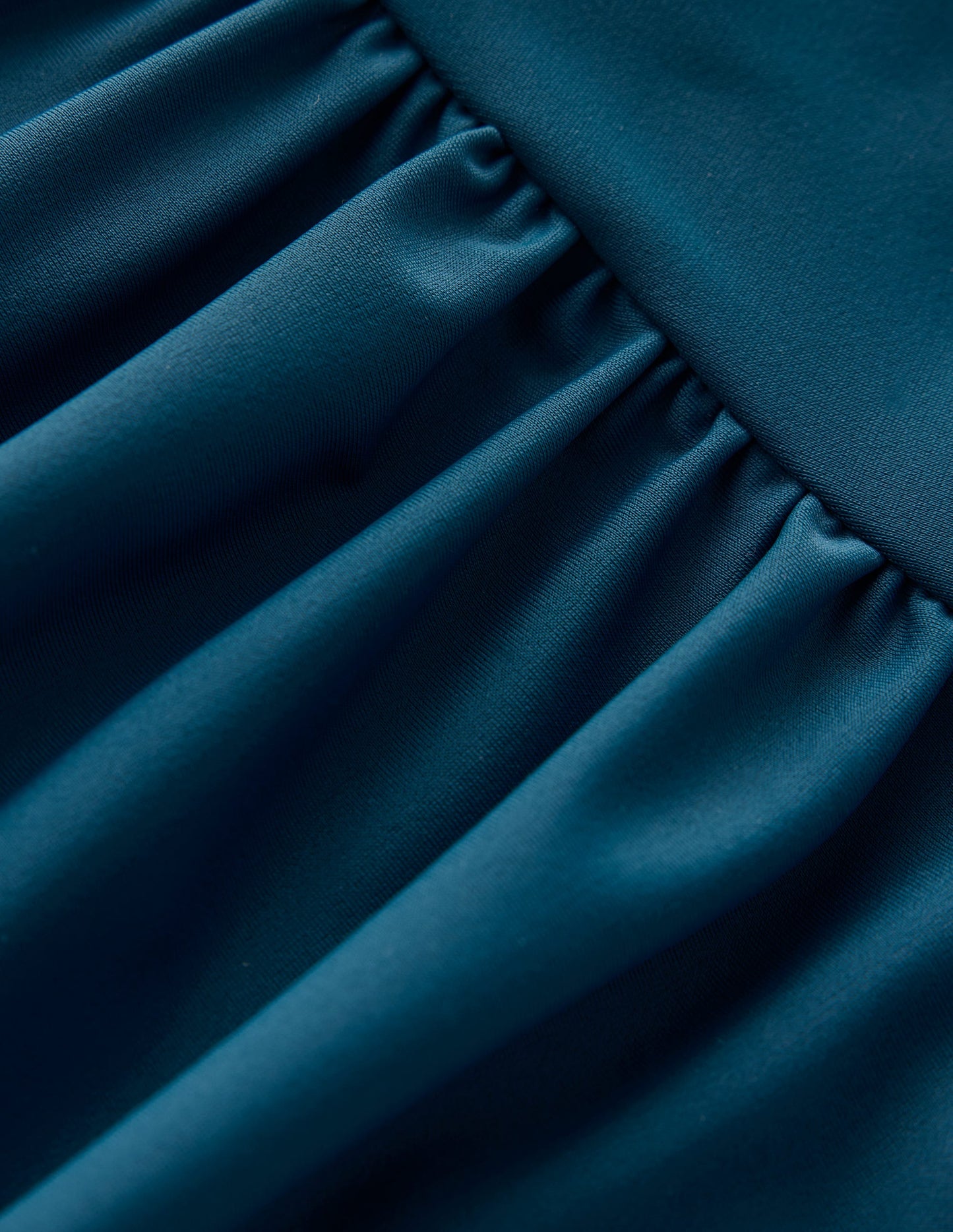 Kythira Geraffte Bikinihose-Ozeanblau