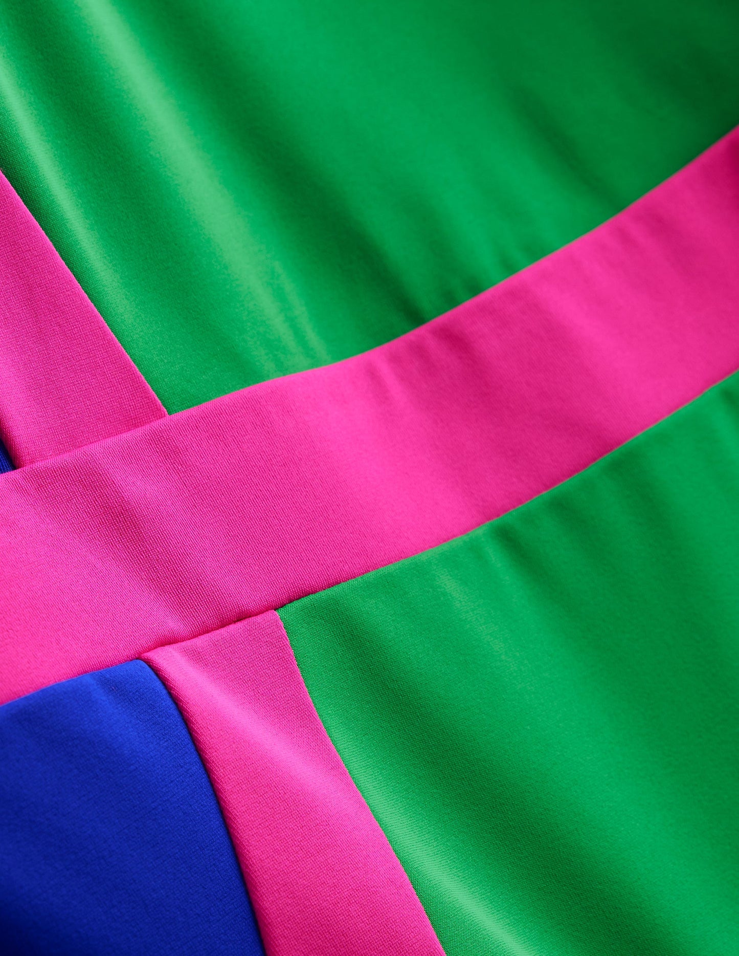 Maillot de bain Syros col V-Colourblock vert