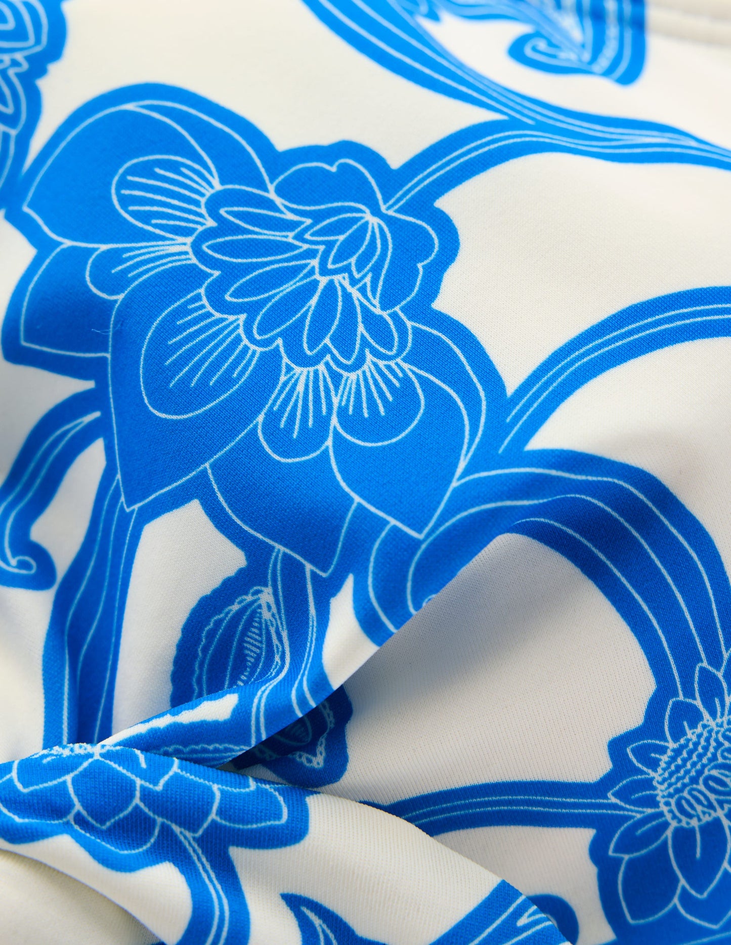 Bikinioberteil zum Binden-Himmelblau, Paisley-Wirbel