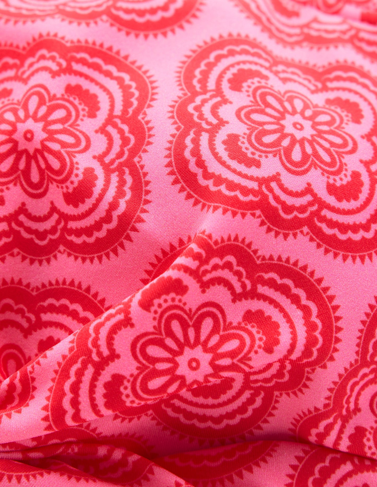 Bikinioberteil zum Binden-Rosa Rose, Botanic Blush-Motiv