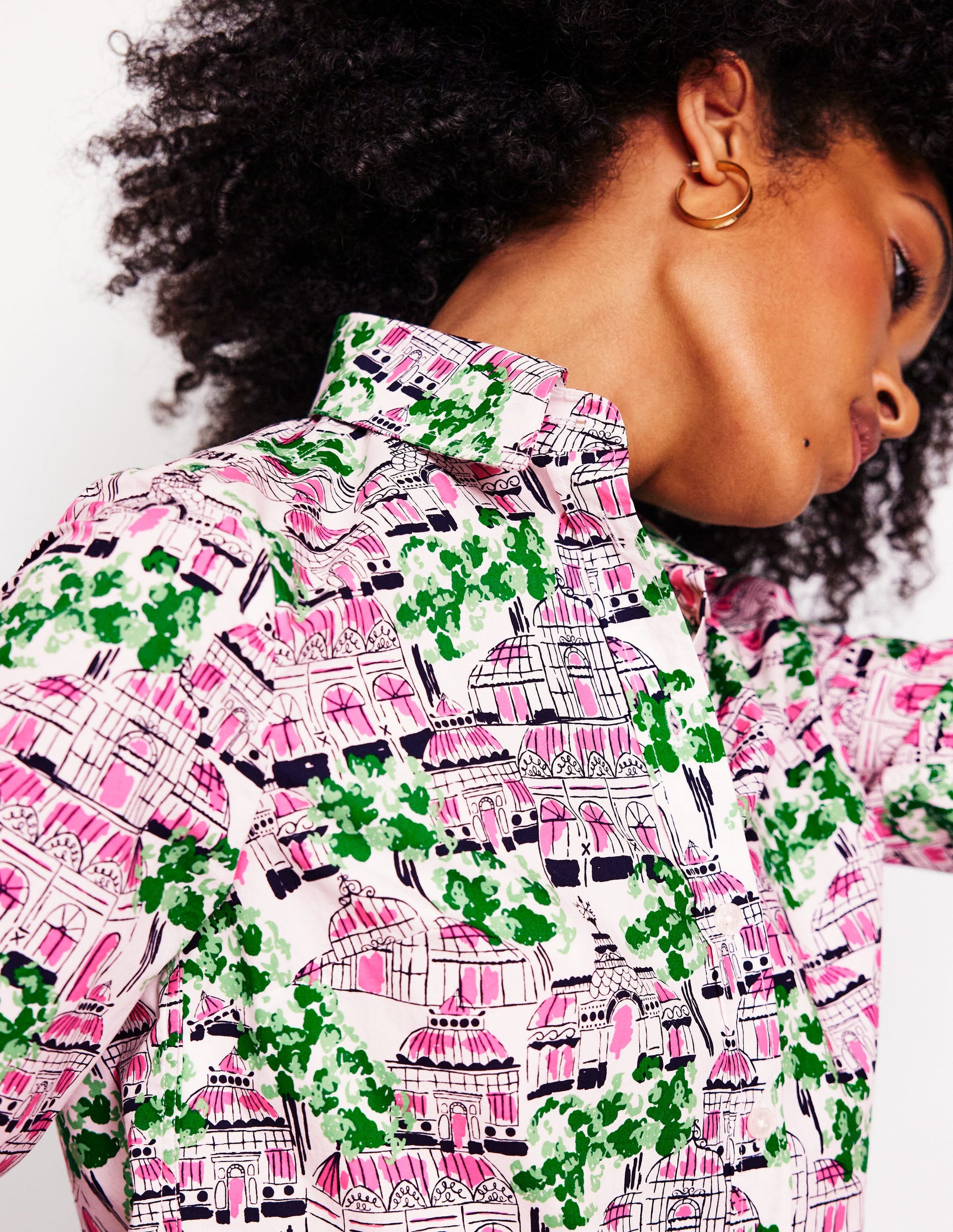 Sienna Baumwollhemd-Naturweiß, Botanisches Gewächshaus-2