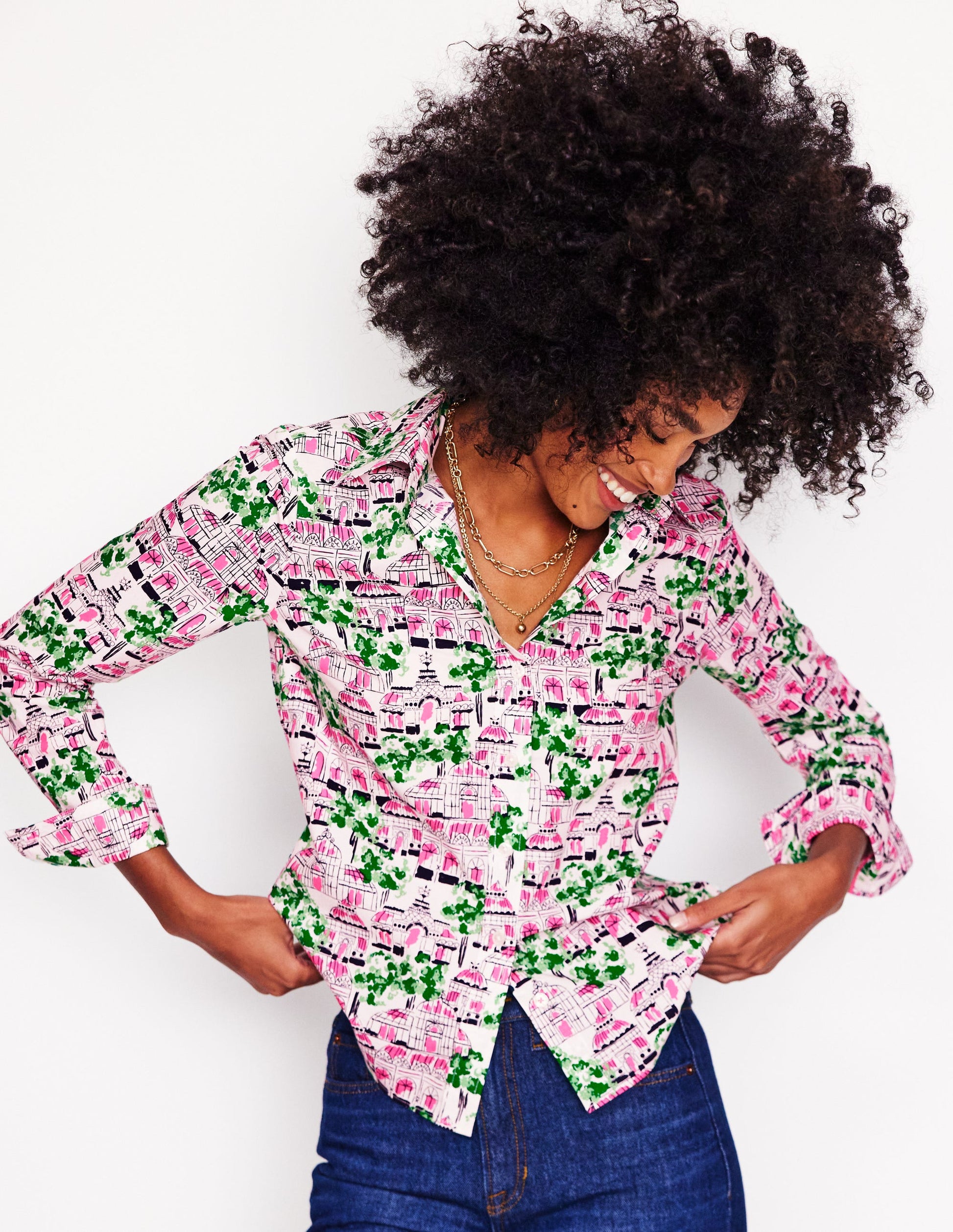 Sienna Baumwollhemd-Naturweiß, Botanisches Gewächshaus-4