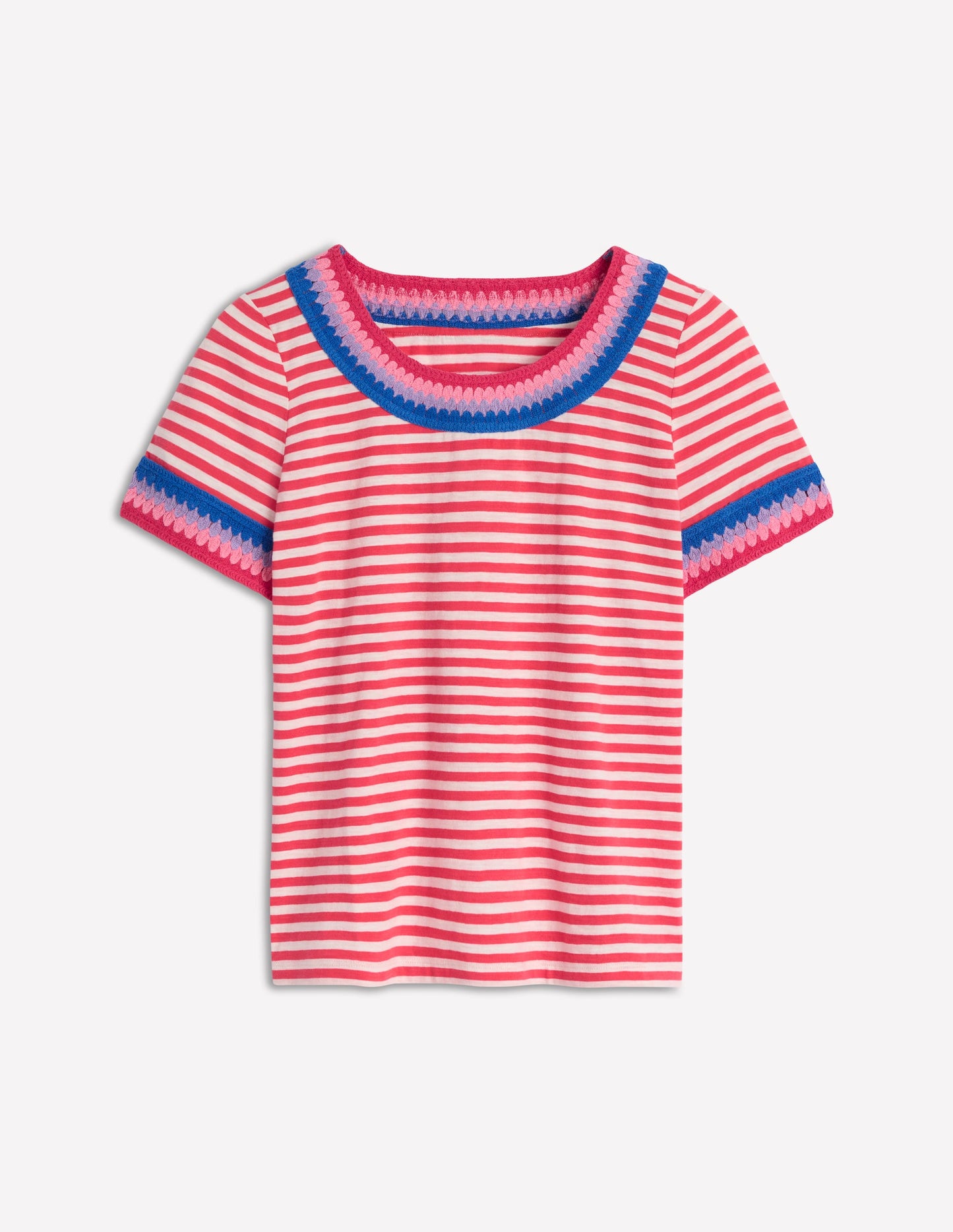 Fae Häkel-T-Shirt-Naturweiß, Cayenne