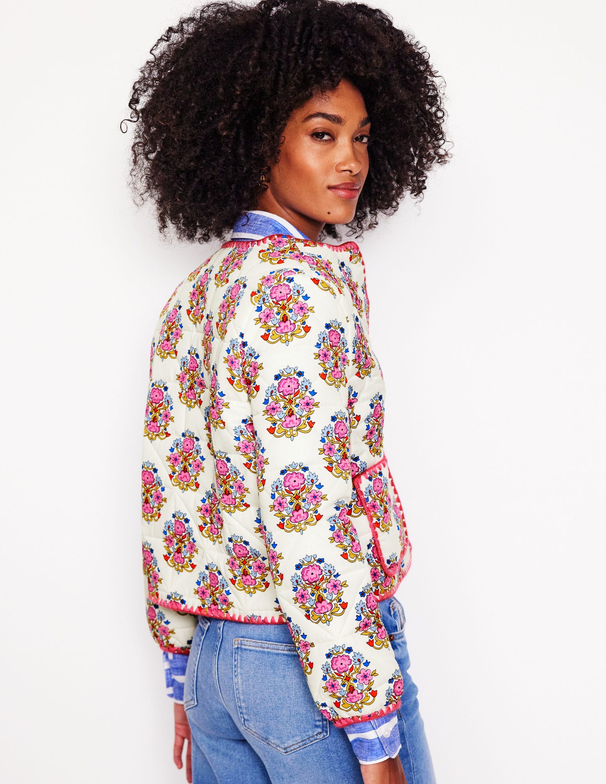 Veste matelassée Chelsea-Motif Wildflower Stamp-3