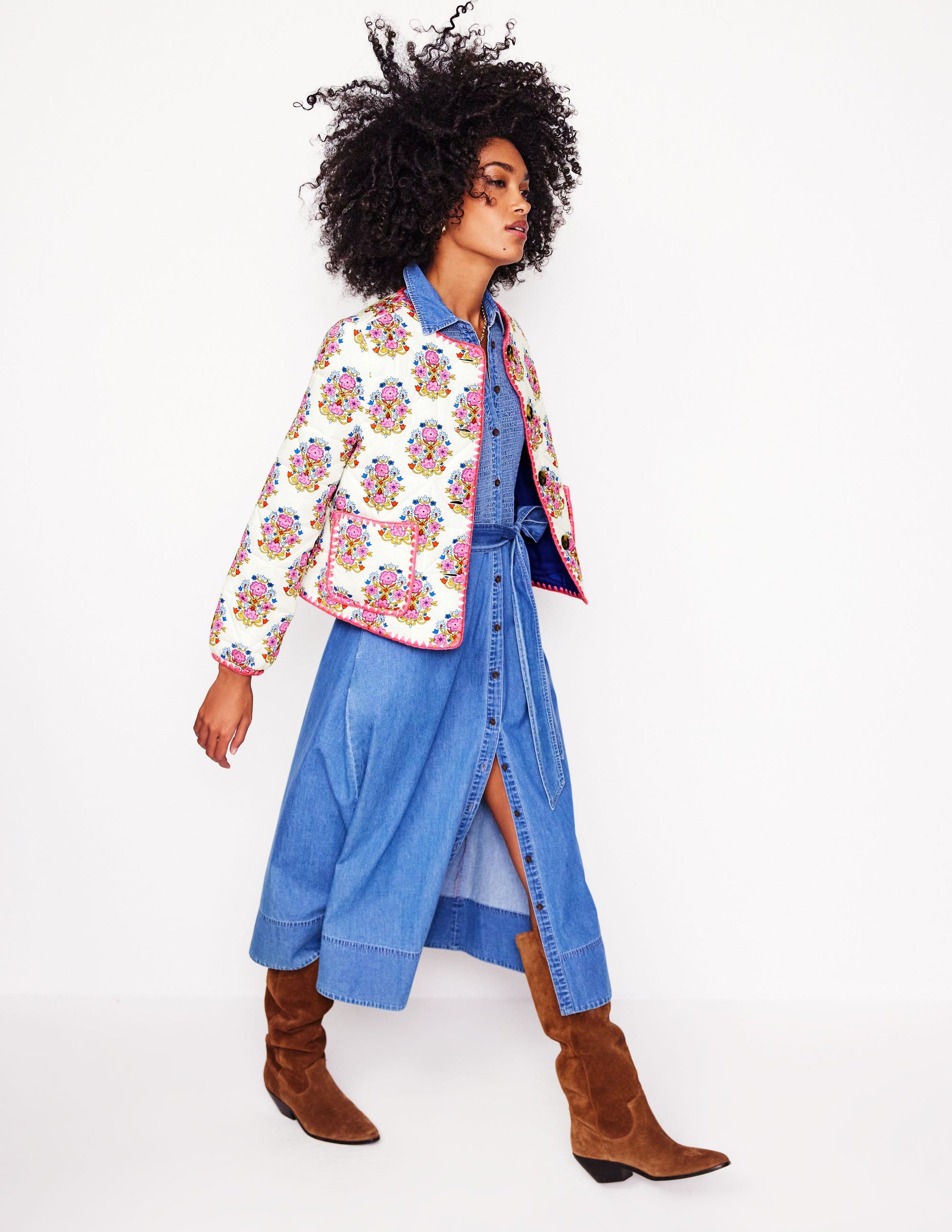 Veste matelassée Chelsea-Motif Wildflower Stamp-6