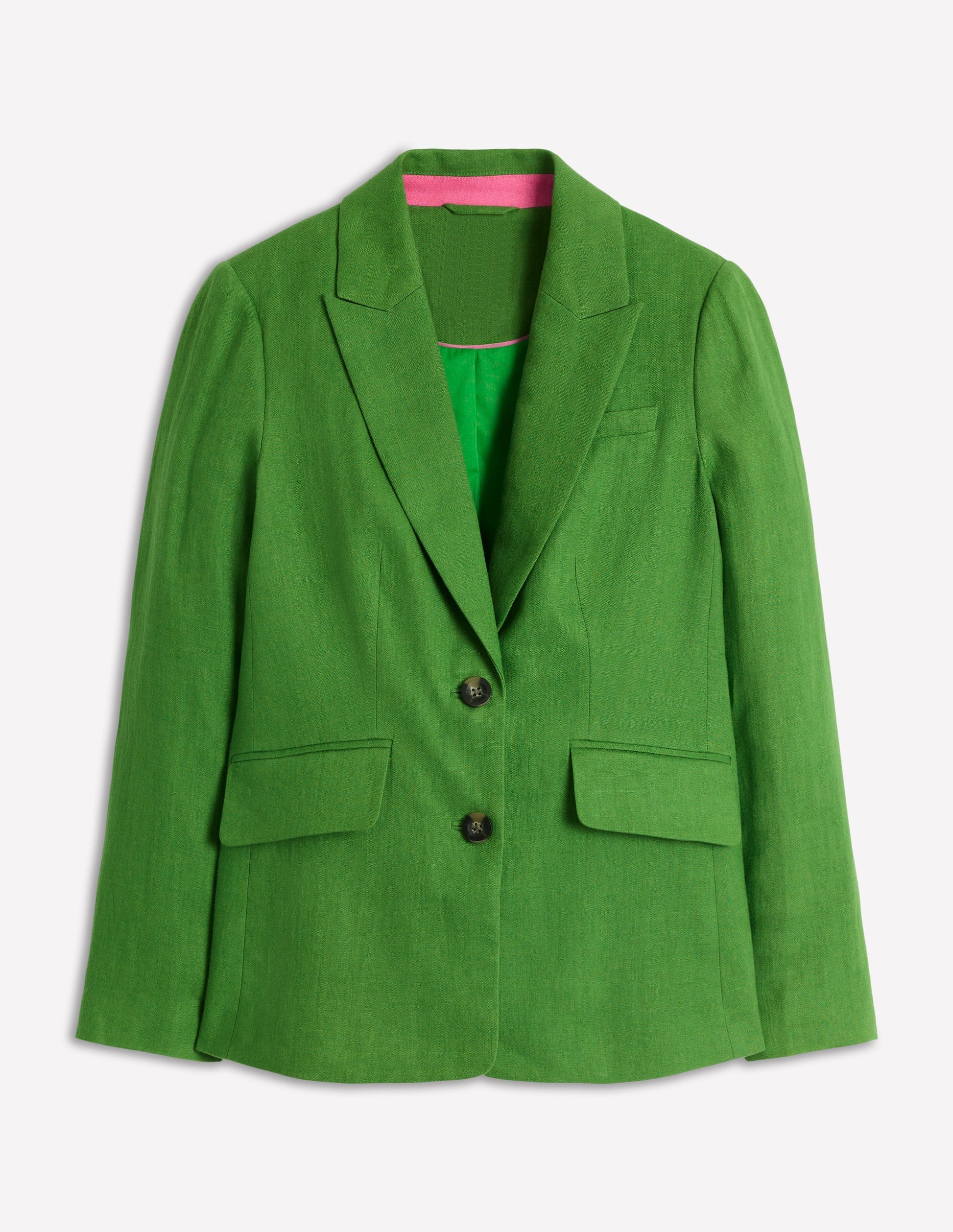 Stamford Linen Blazer-Iguana Green-7