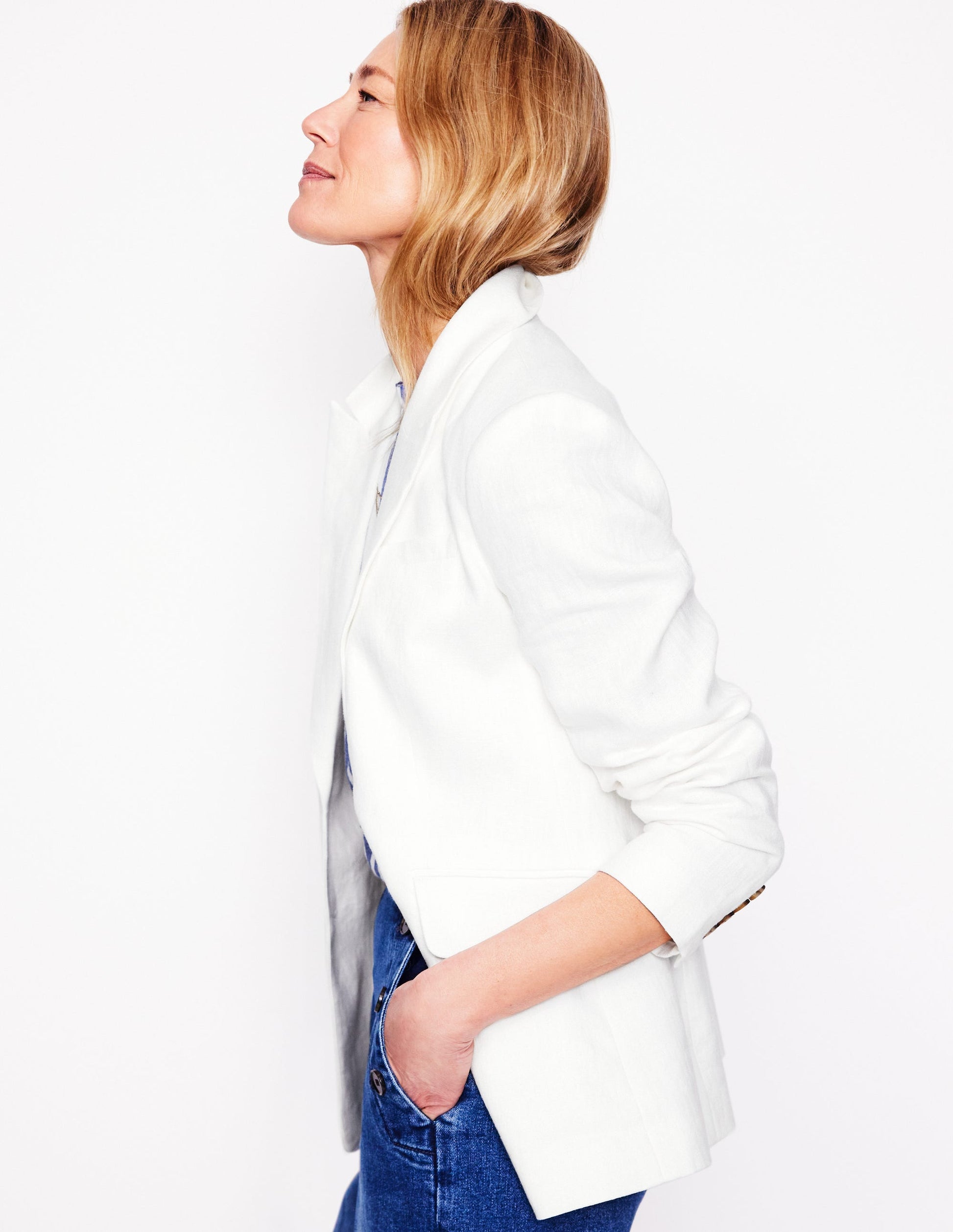 Stamford Linen Blazer-White-6