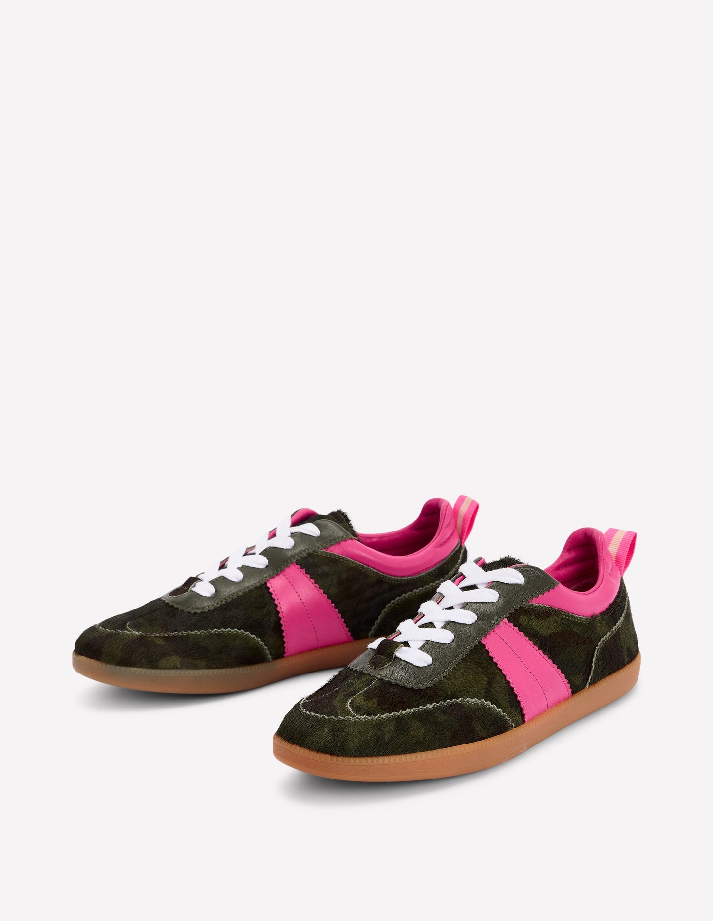 Erin Retro-Tennisschuhe-Tarnmuster/Rosa Pfingstrose
