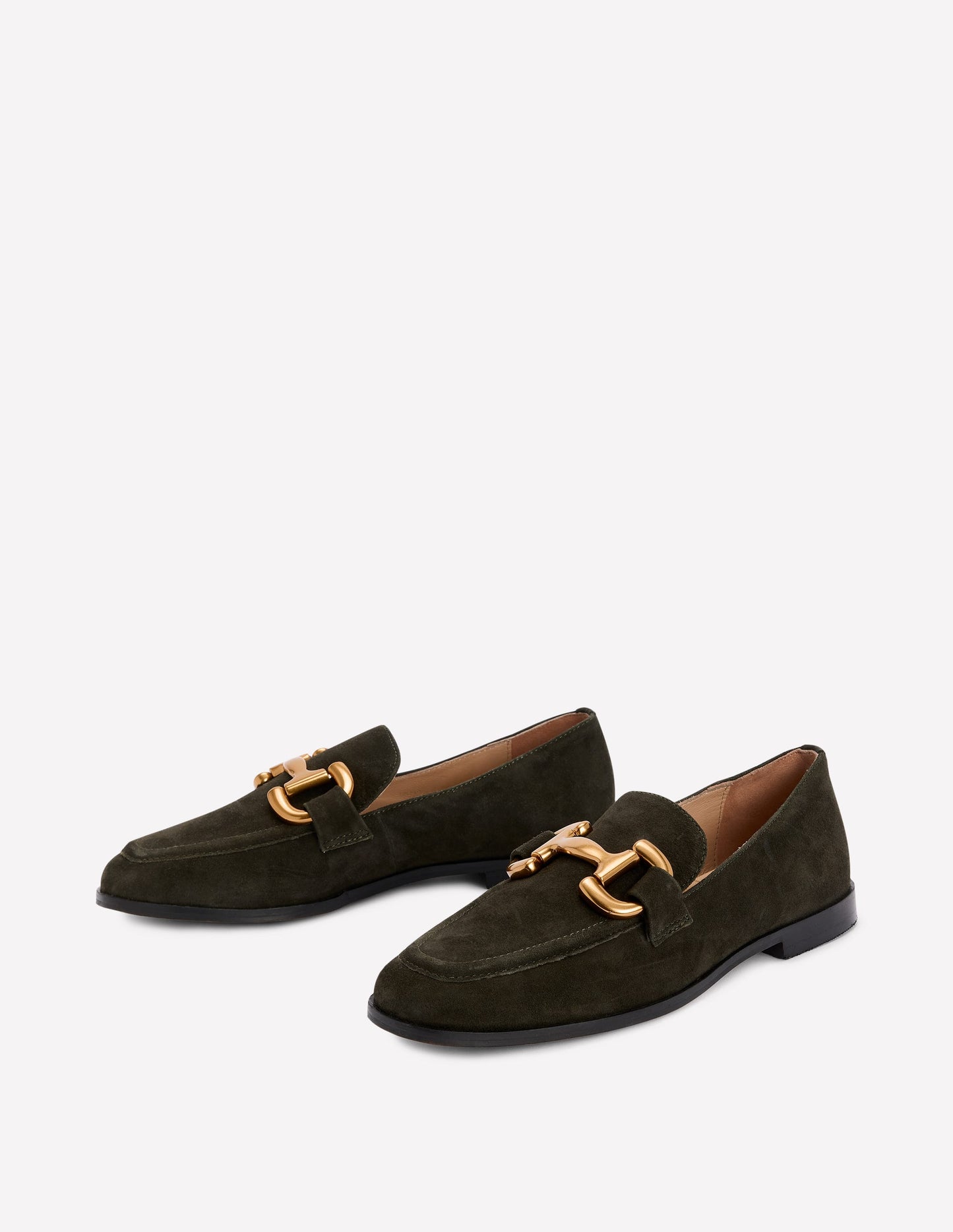Iris Loafer mit Trensendetail-Waldgrün