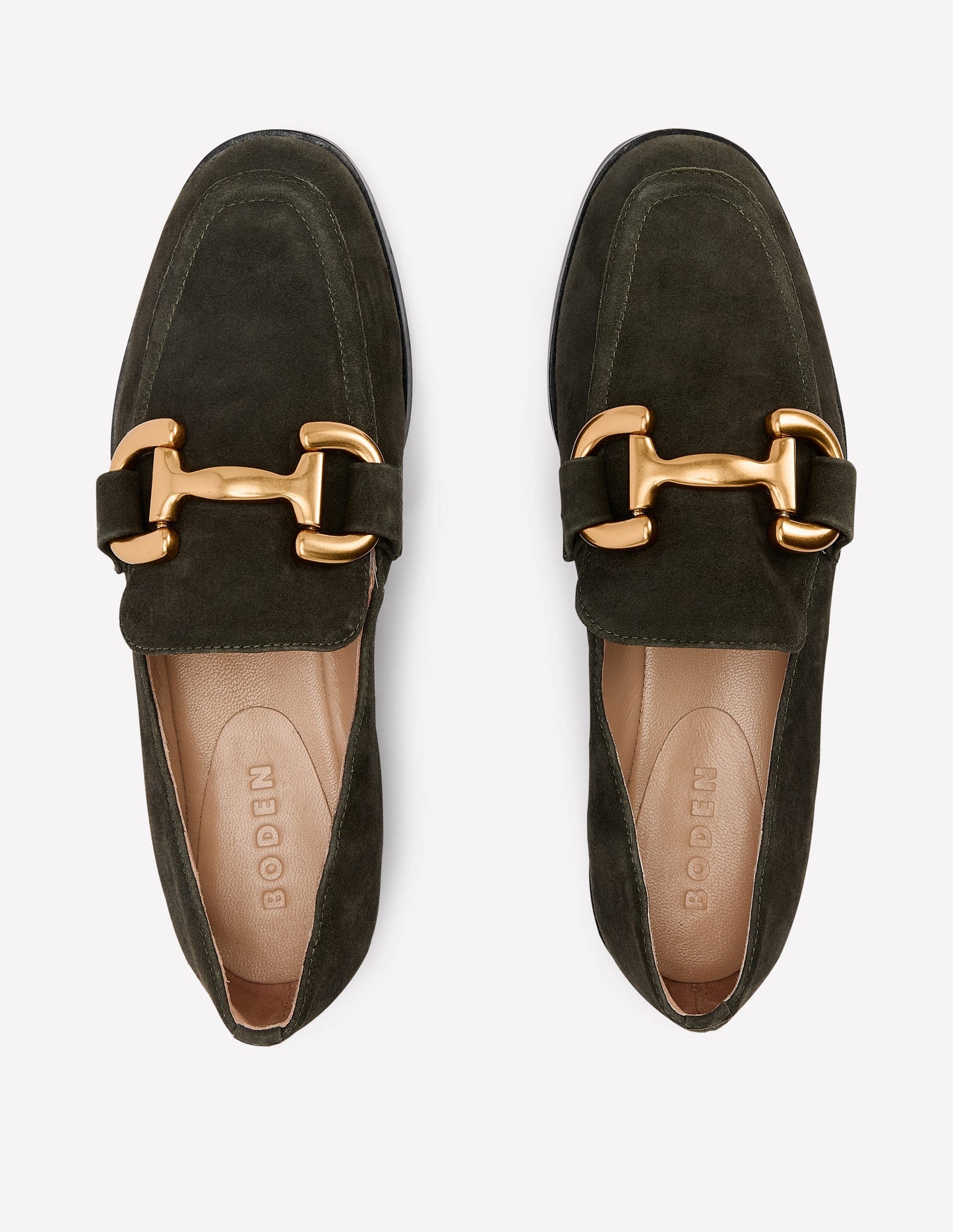 Iris Loafer mit Trensendetail-Waldgrün