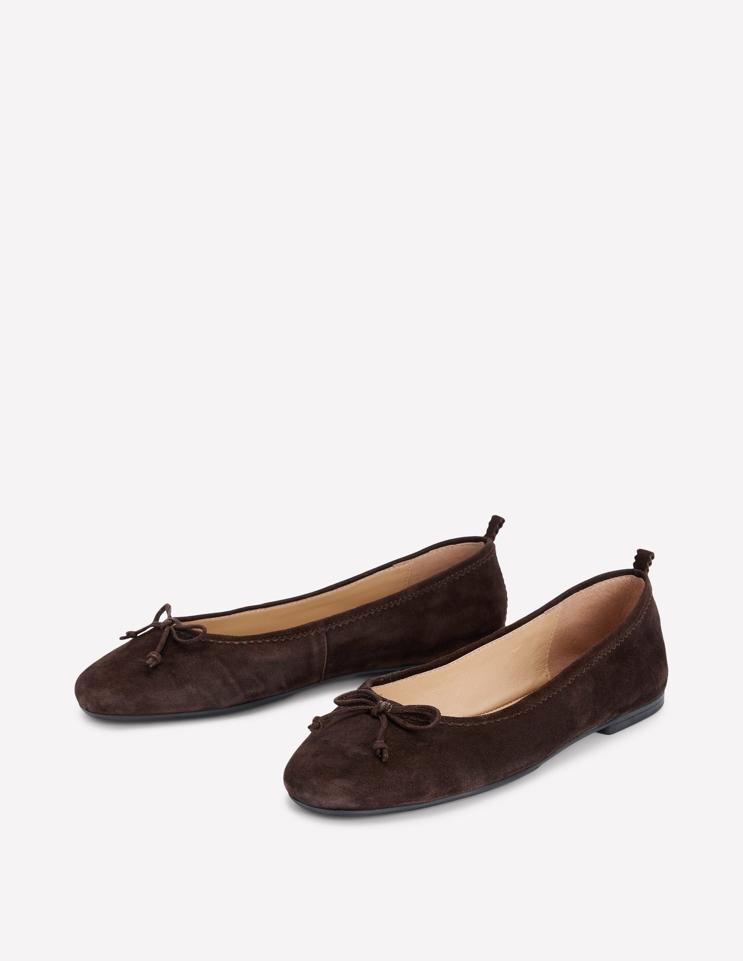 Kitty Ballerinas mit flexibler Sohle-Schoko