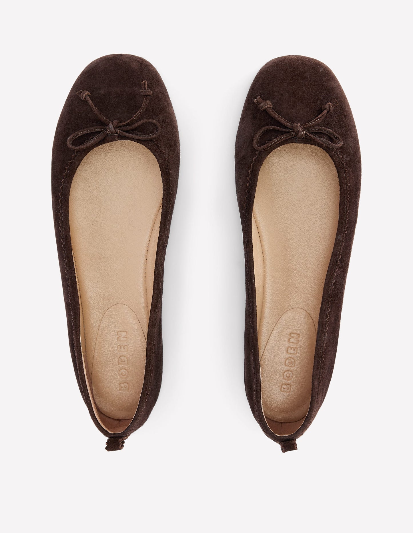 Kitty Ballerinas mit flexibler Sohle-Schoko
