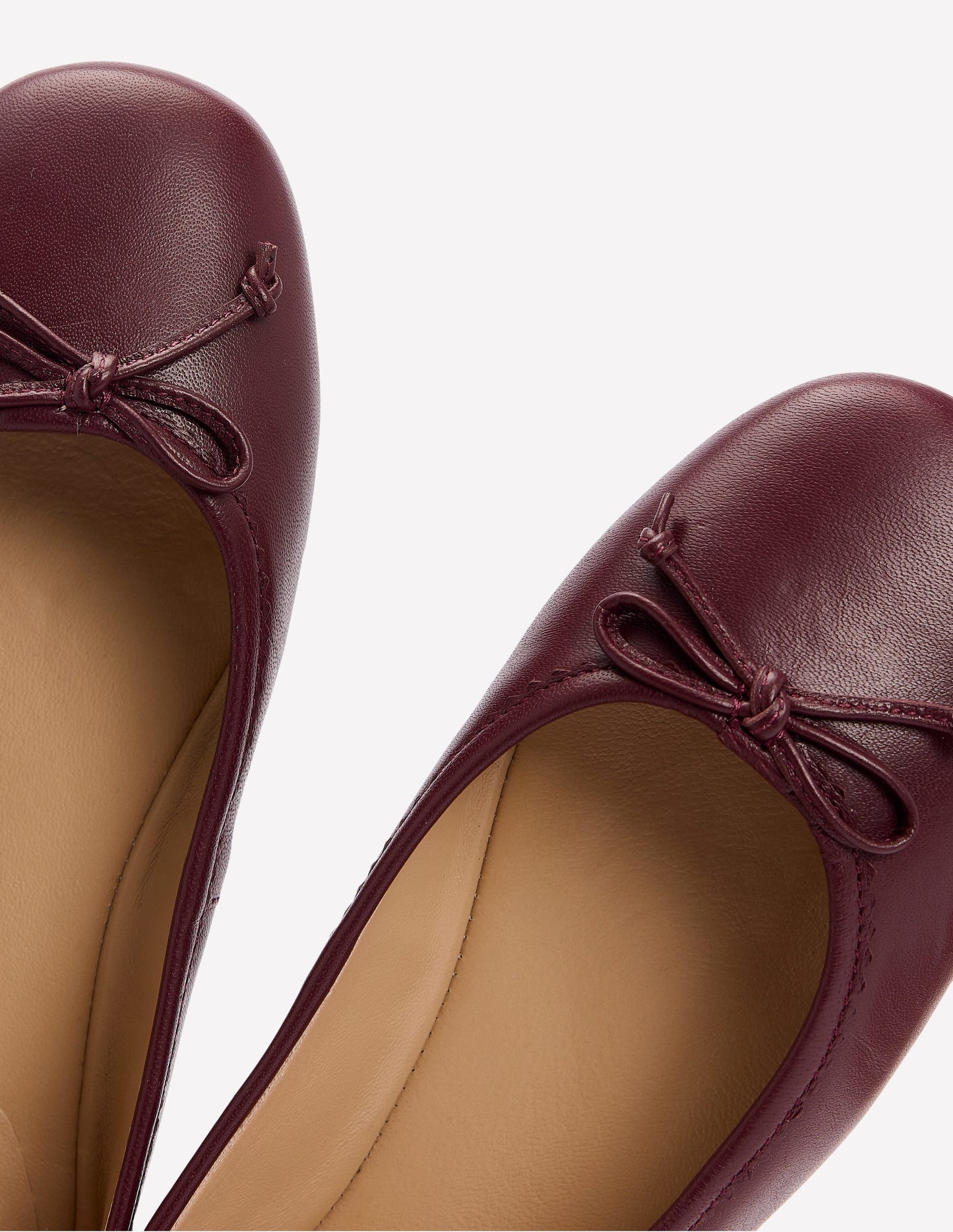 Kitty Ballerinas mit flexibler Sohle-Oxblood