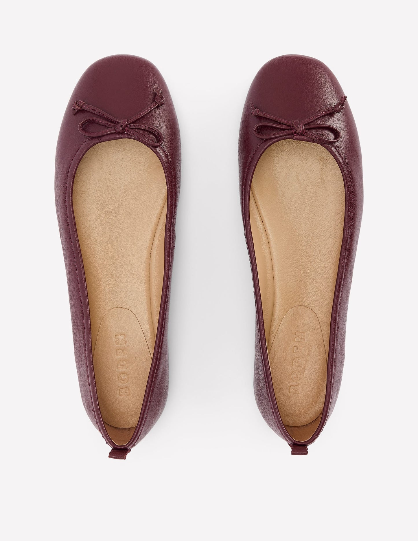 Kitty Ballerinas mit flexibler Sohle-Oxblood