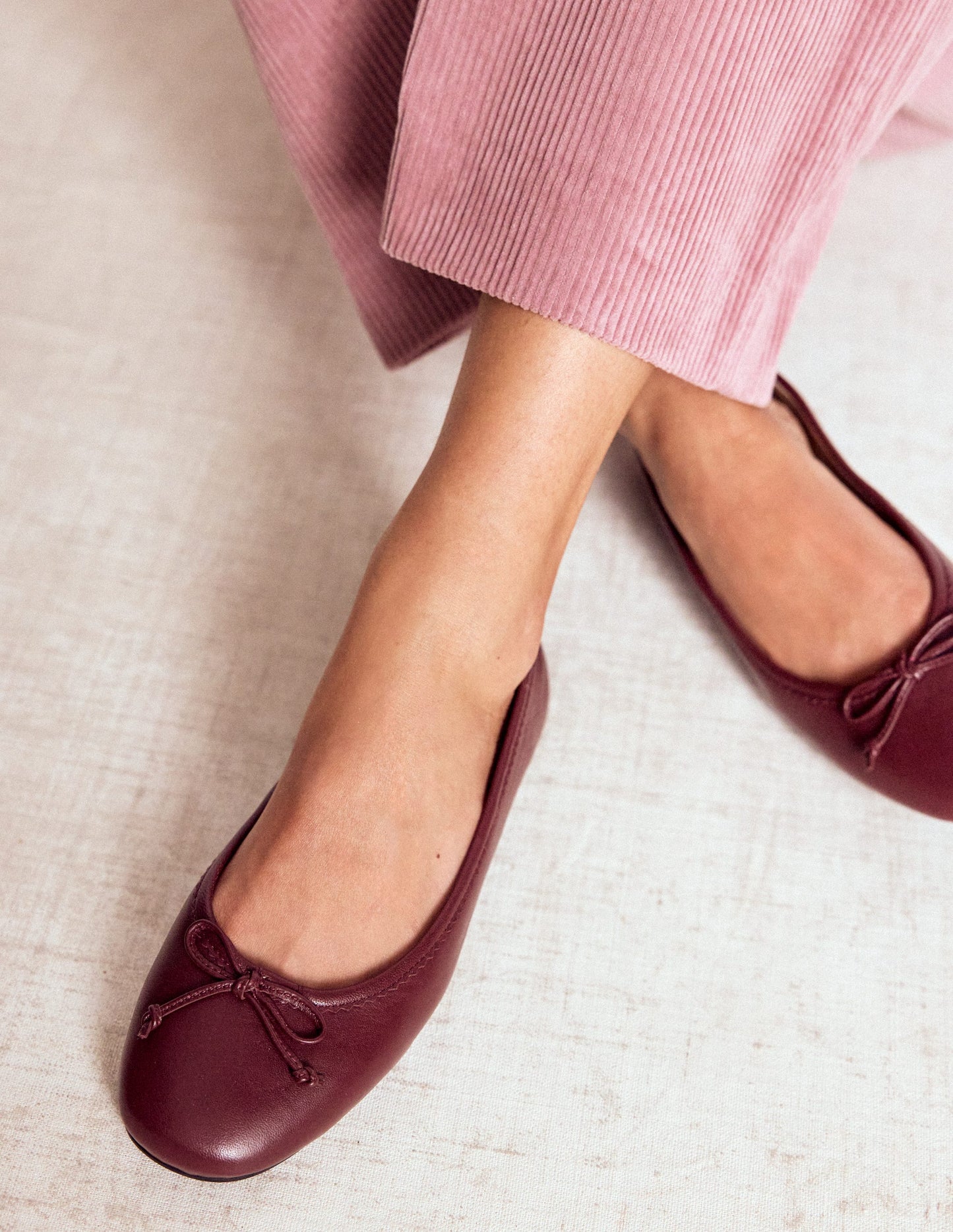 Kitty Ballerinas mit flexibler Sohle-Oxblood