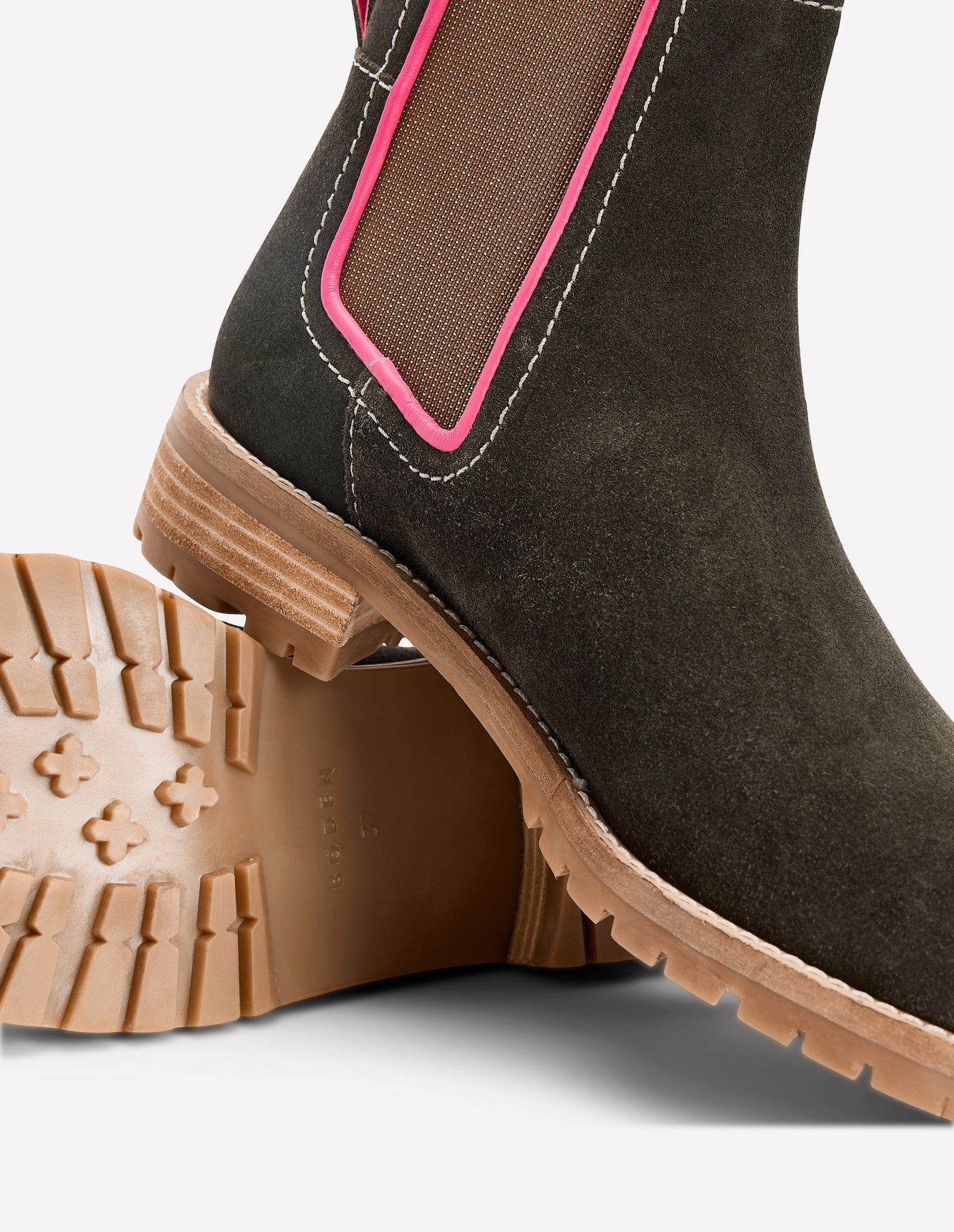 Bottines Chelsea Freya-Mousse foncée