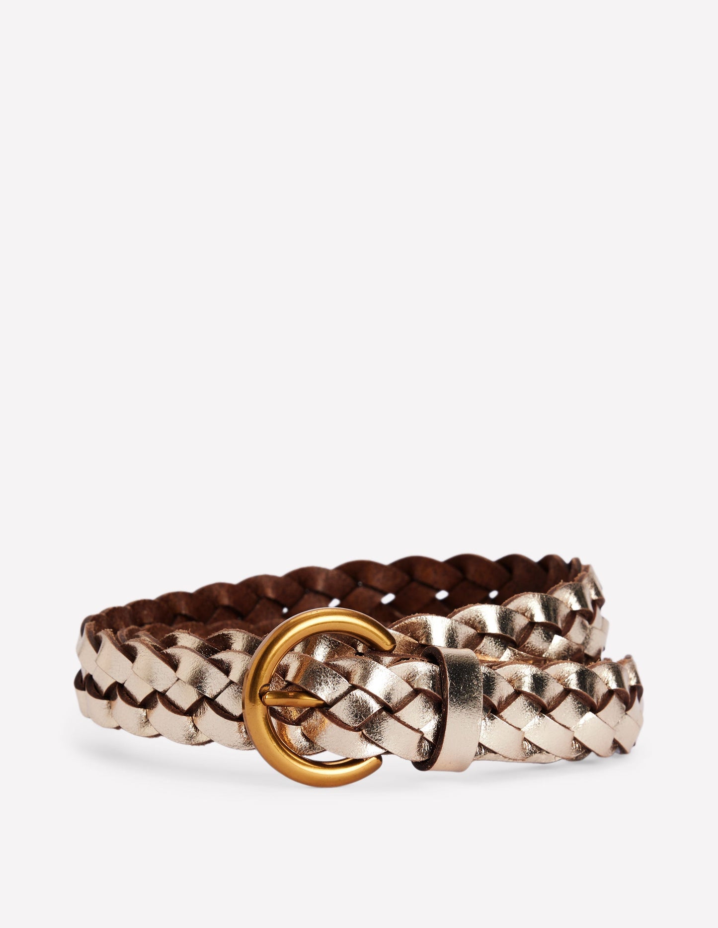 Ceinture fine tressée-Doré