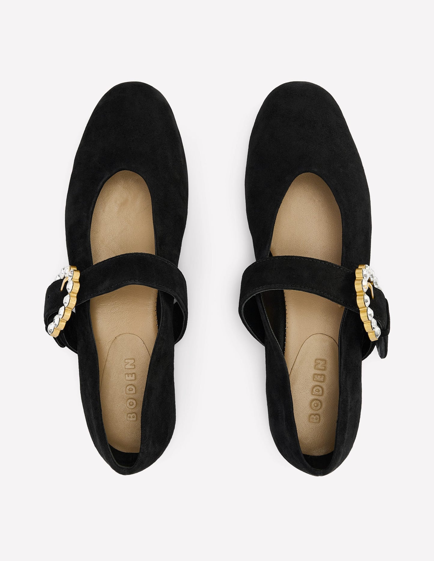 Kylie Flat Buckle Mary Jane-Black
