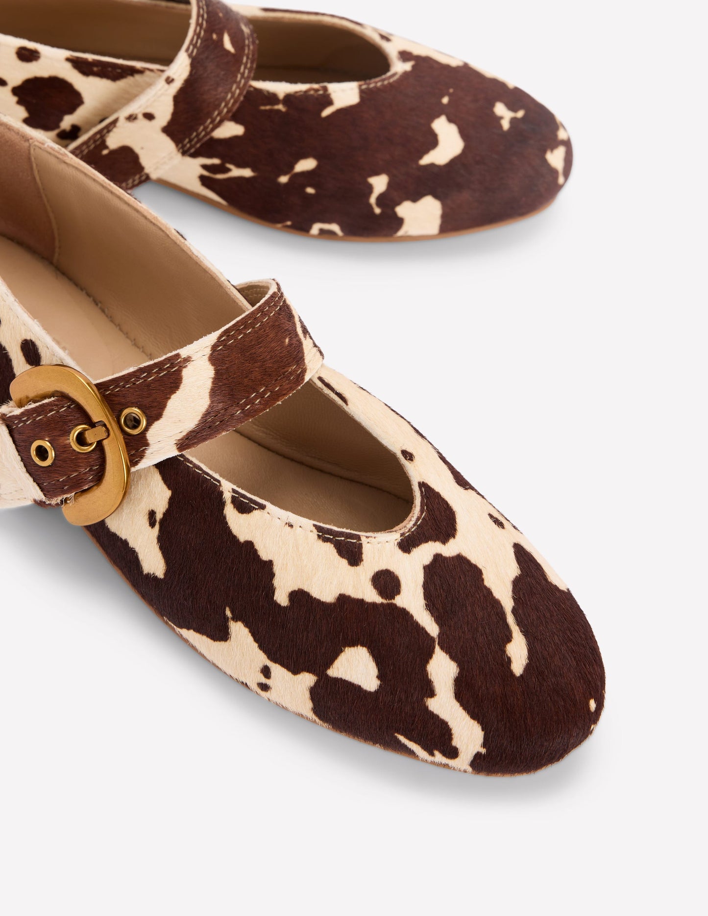 Babies plates Kylie à boucle-Marron/ivoire