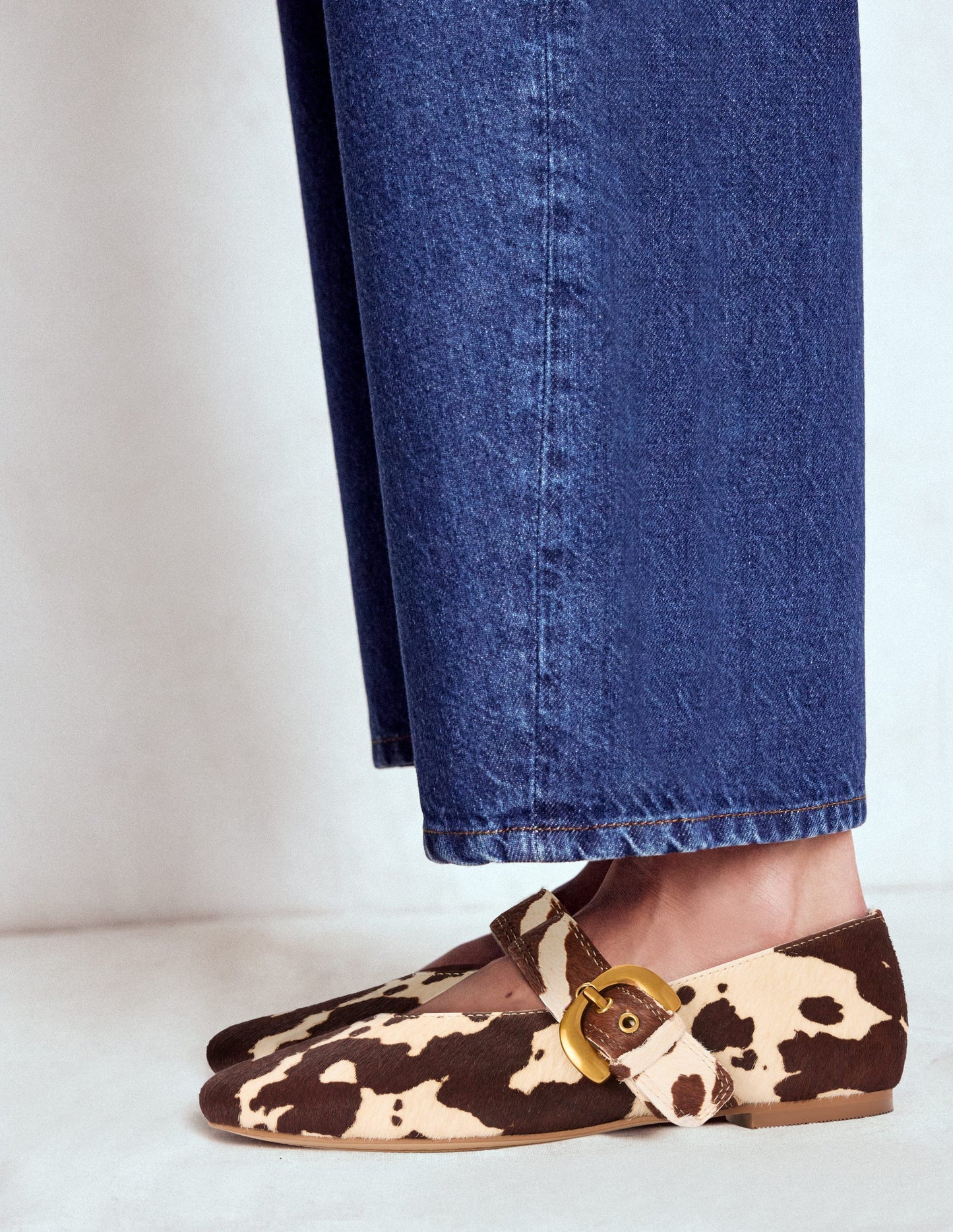 Babies plates Kylie à boucle-Marron/ivoire