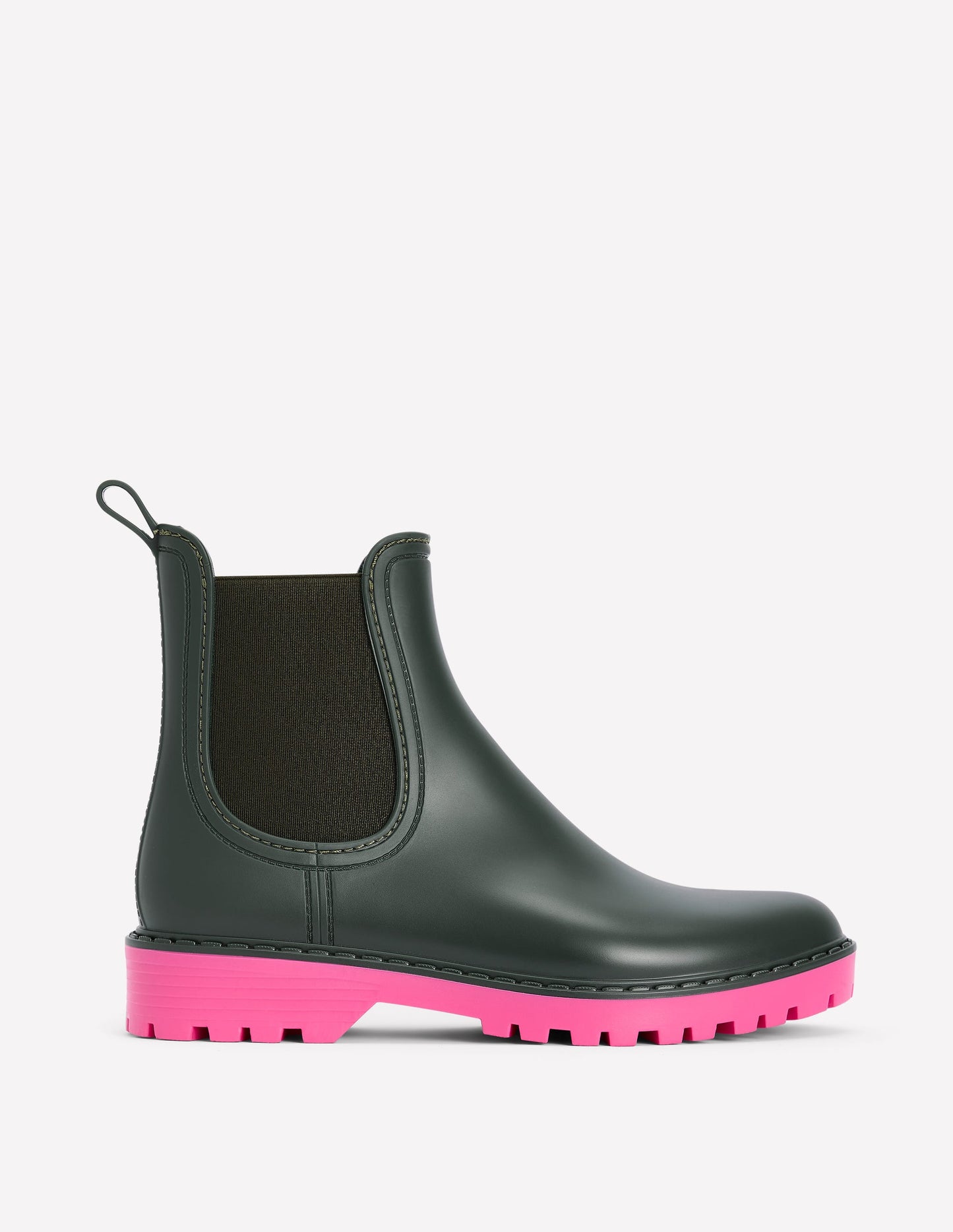 Bottines de pluie Chelsea-Vert des bois