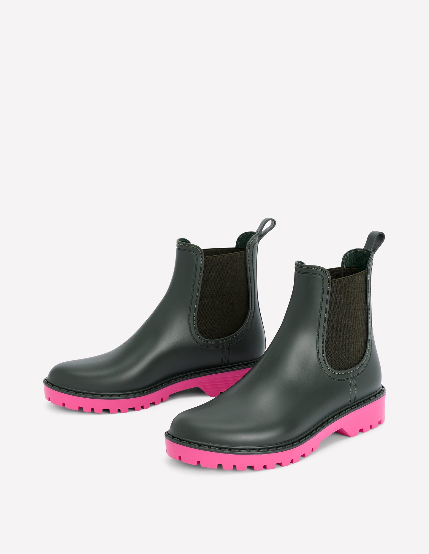 Bottines de pluie Chelsea-Vert des bois