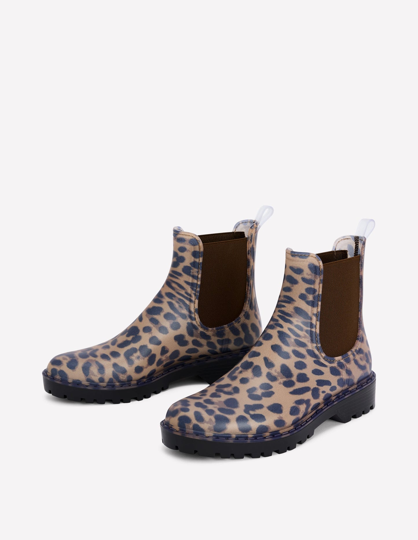 Bottines de pluie Chelsea-Cœurs folk rouge rockabilly