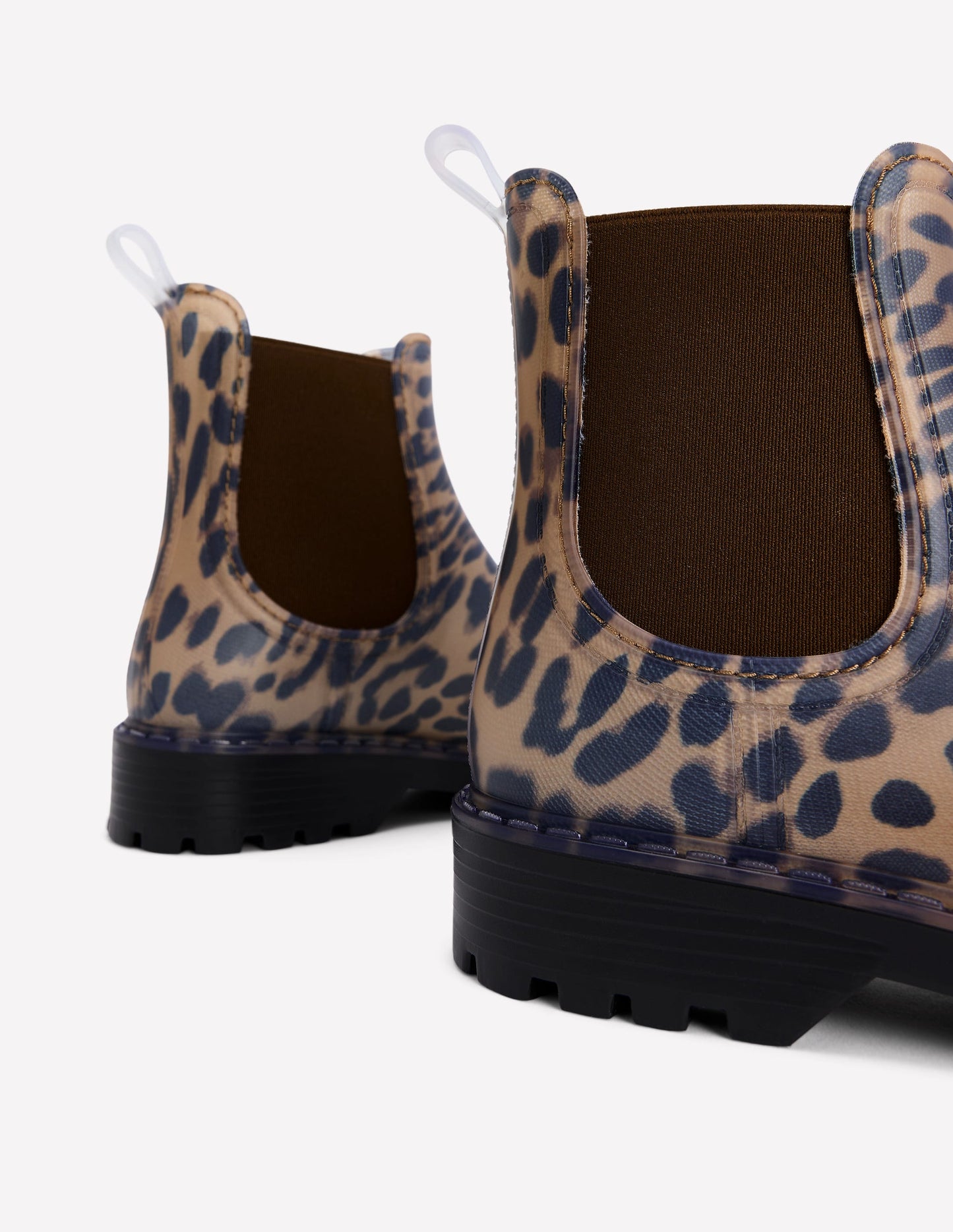 Bottines de pluie Chelsea-Cœurs folk rouge rockabilly