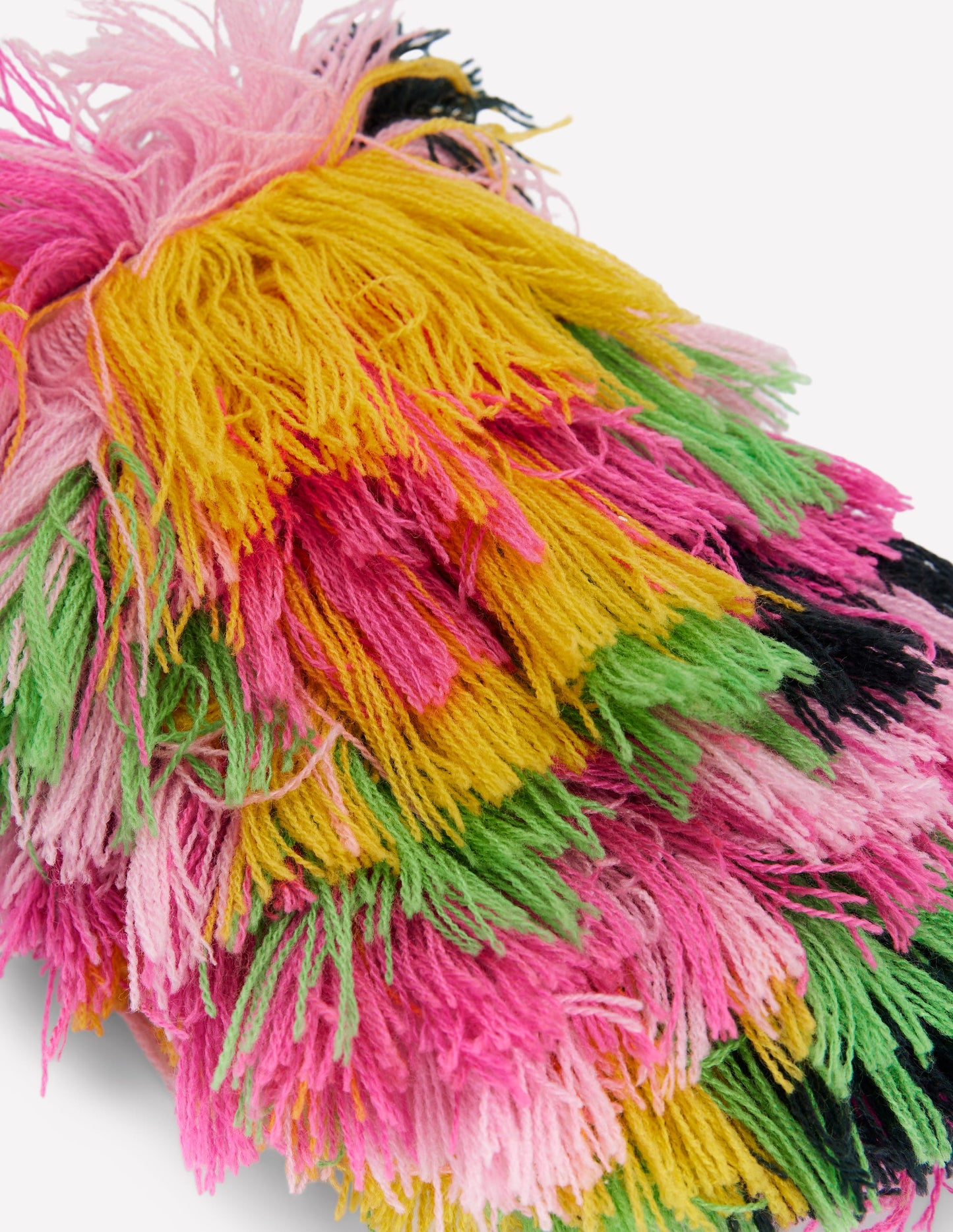 Bunt texturierte Pantoletten-Bunt