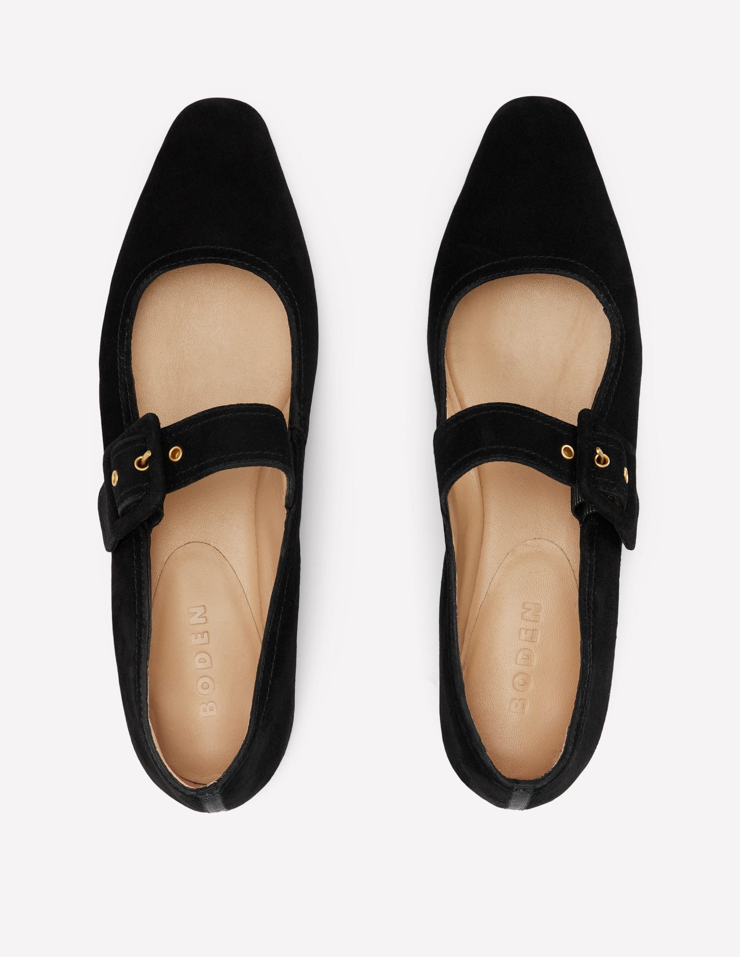 Vic Mary Janes mit geformter Spitze-Schwarz