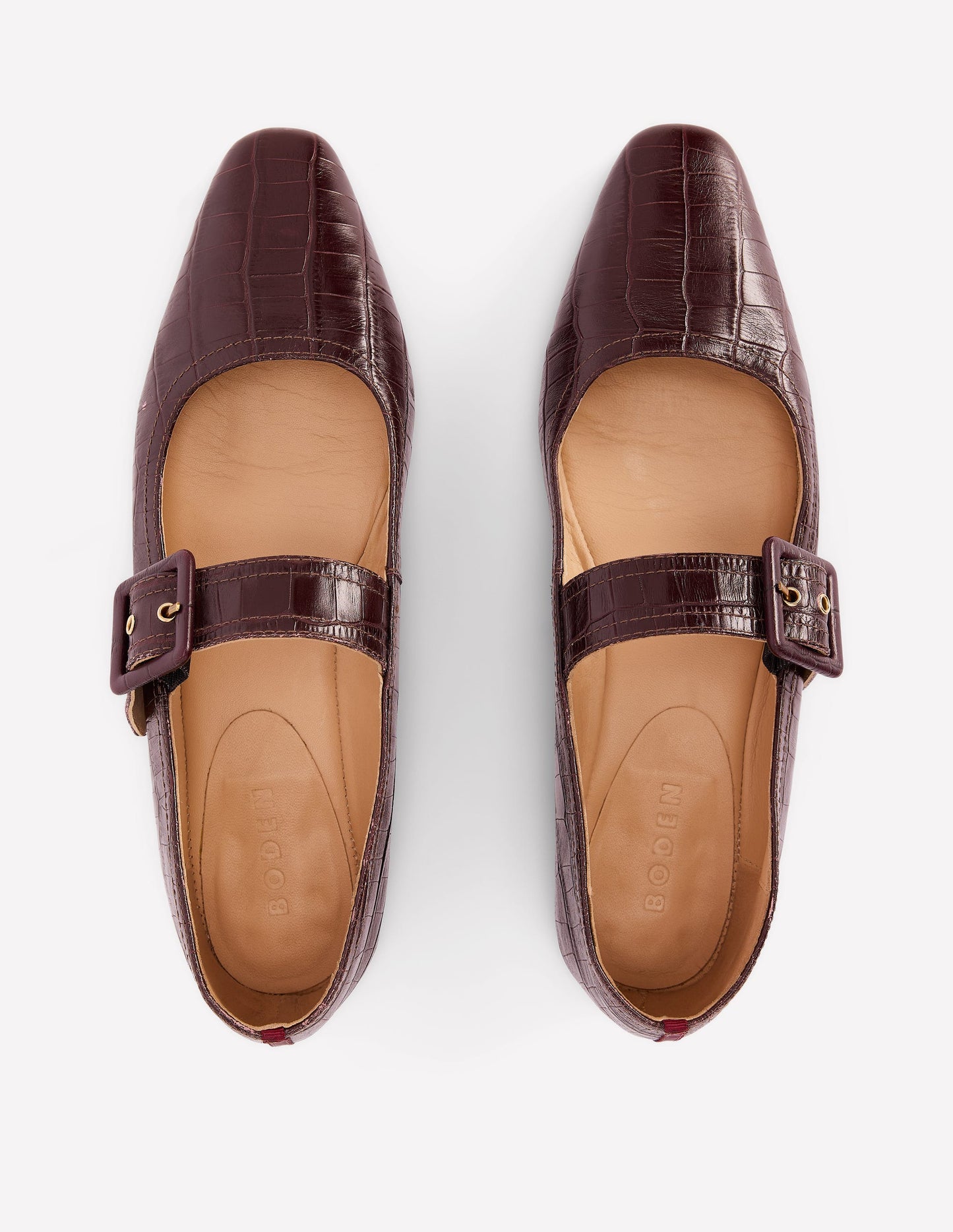 Vic Mary Janes mit geformter Spitze-Oxblood