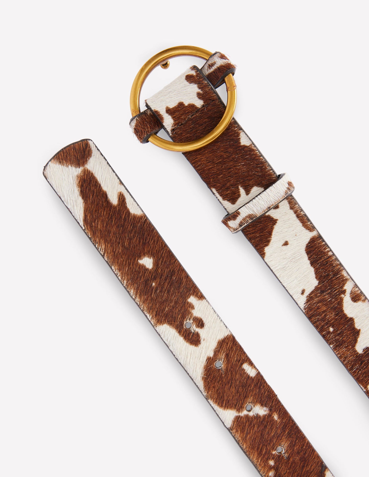 Ceinture classique traditionnelle-Marron/ivoire