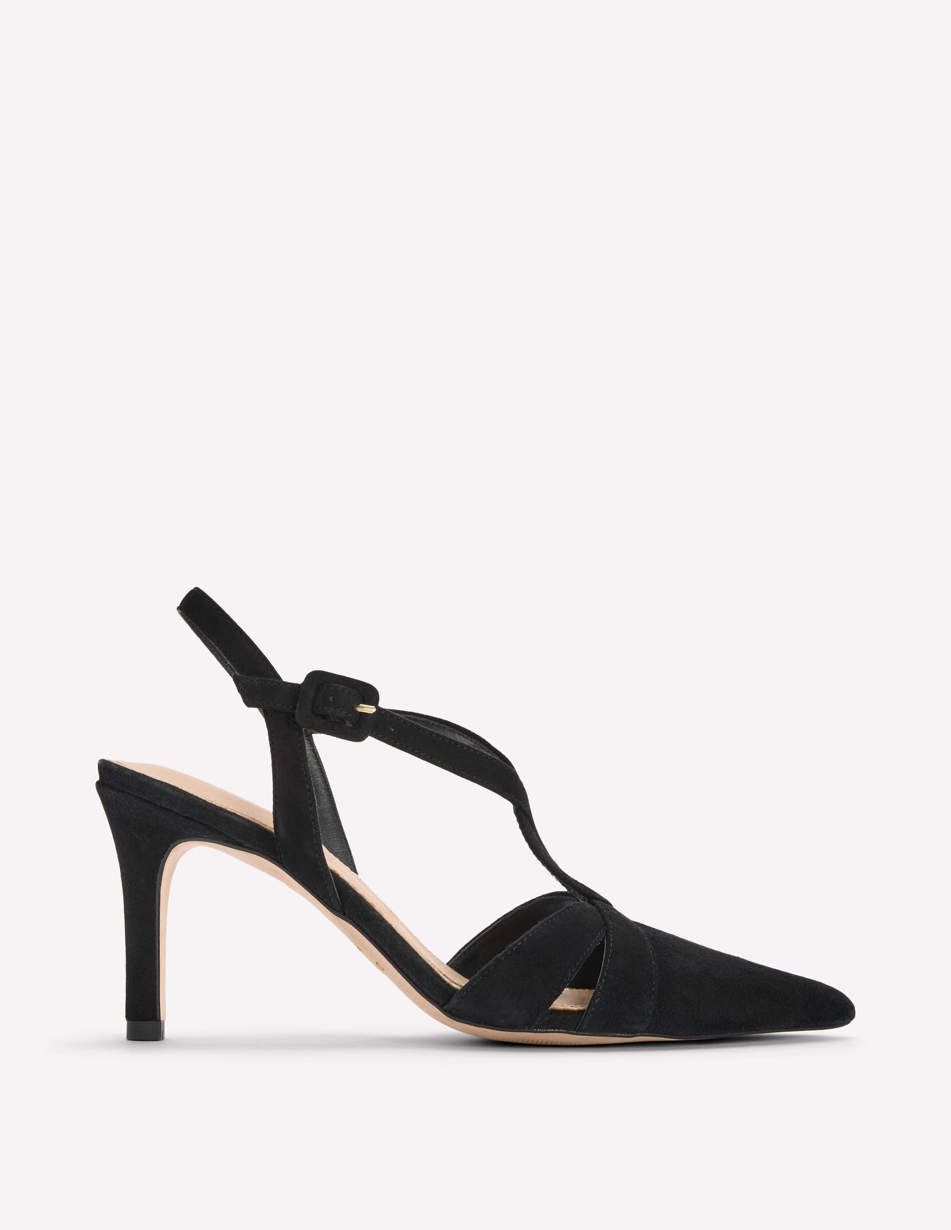 Point Interlocked Heels-Black-1