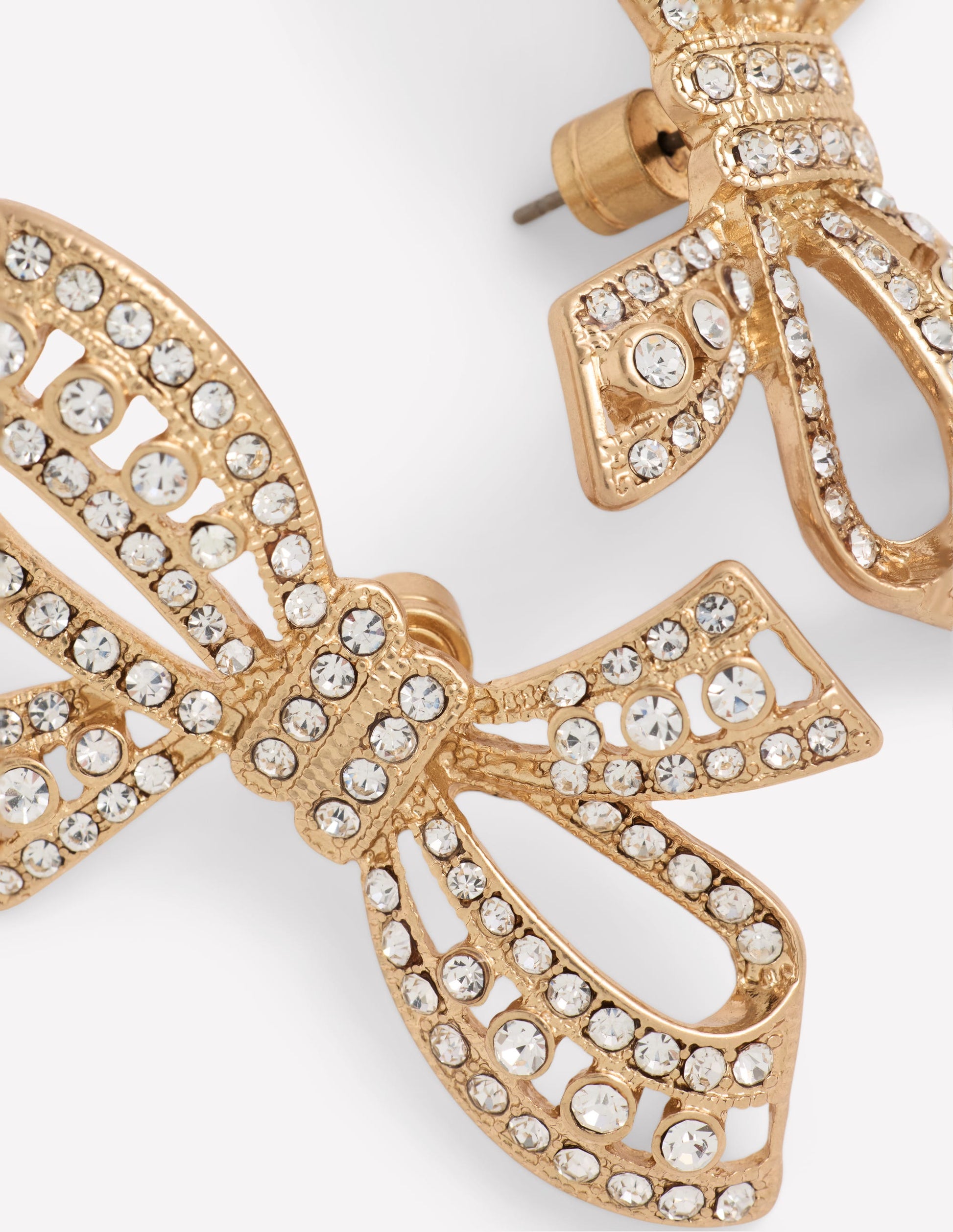 Jewel Novelty Earrings-Gold Colour-3