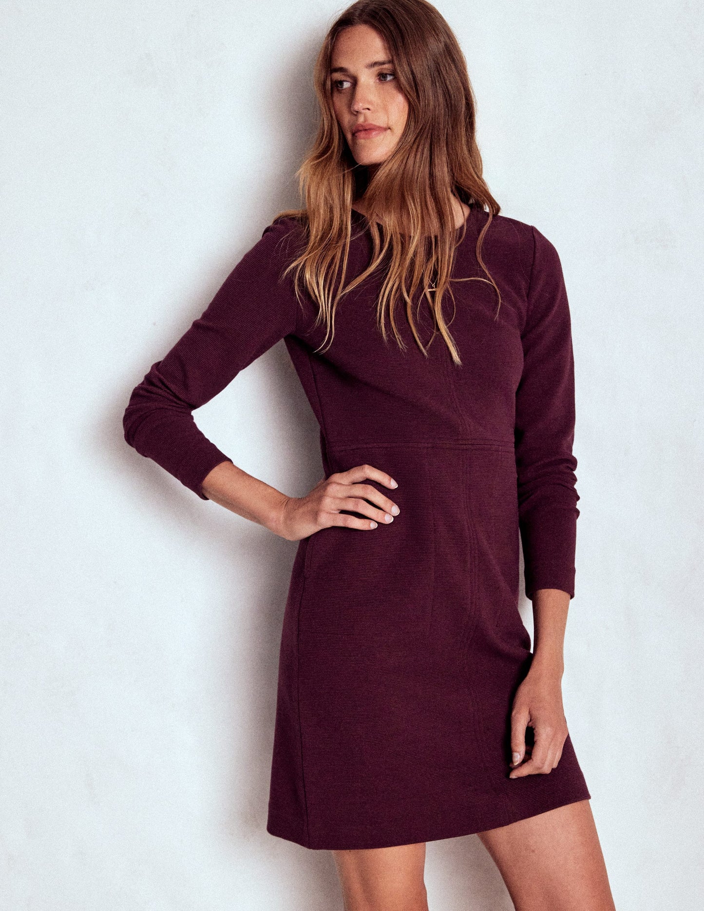Cornelia Ottoman-Kleid-Dunkle Kirsche