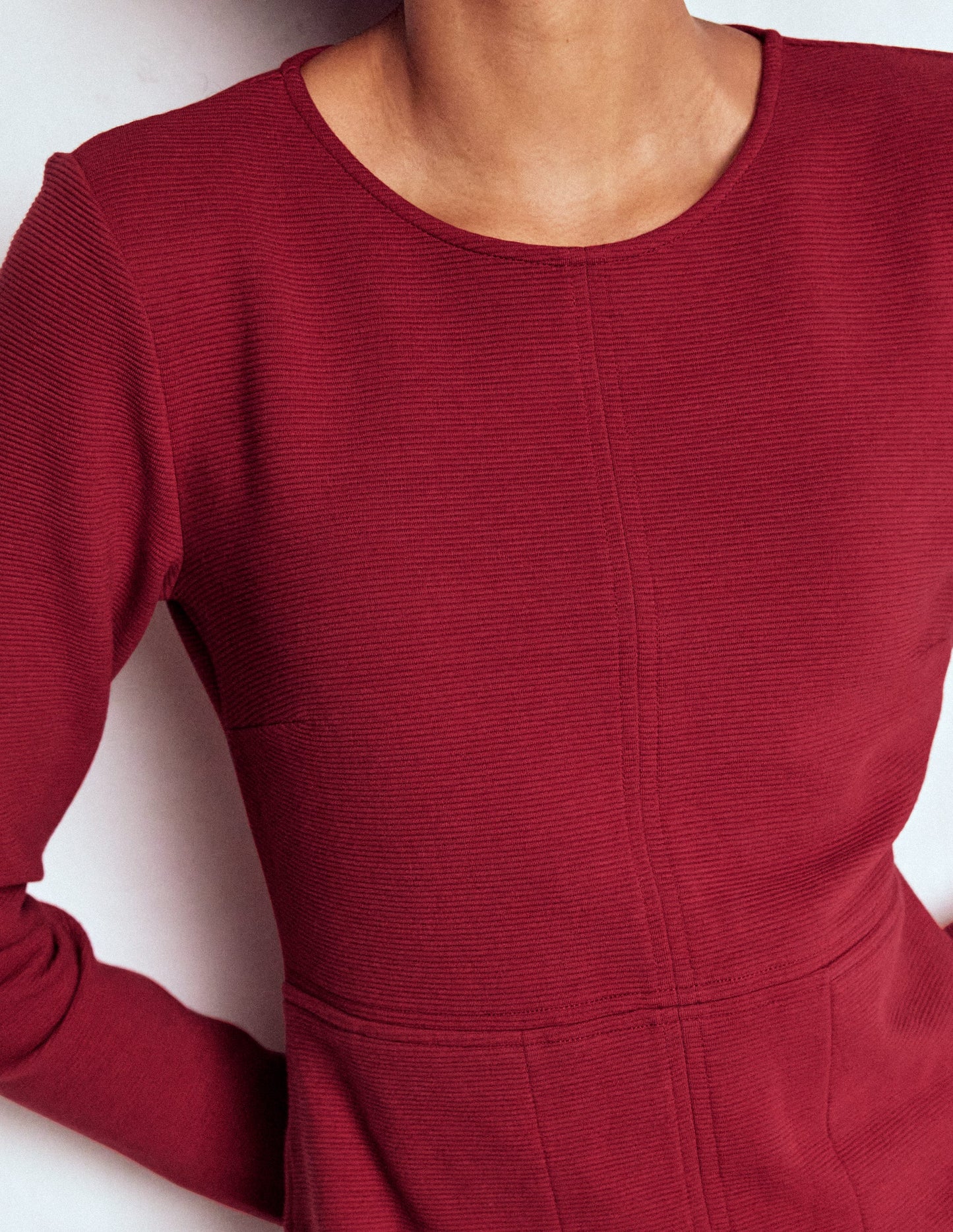 Cornelia Ottoman-Kleid-Rot Lakritz