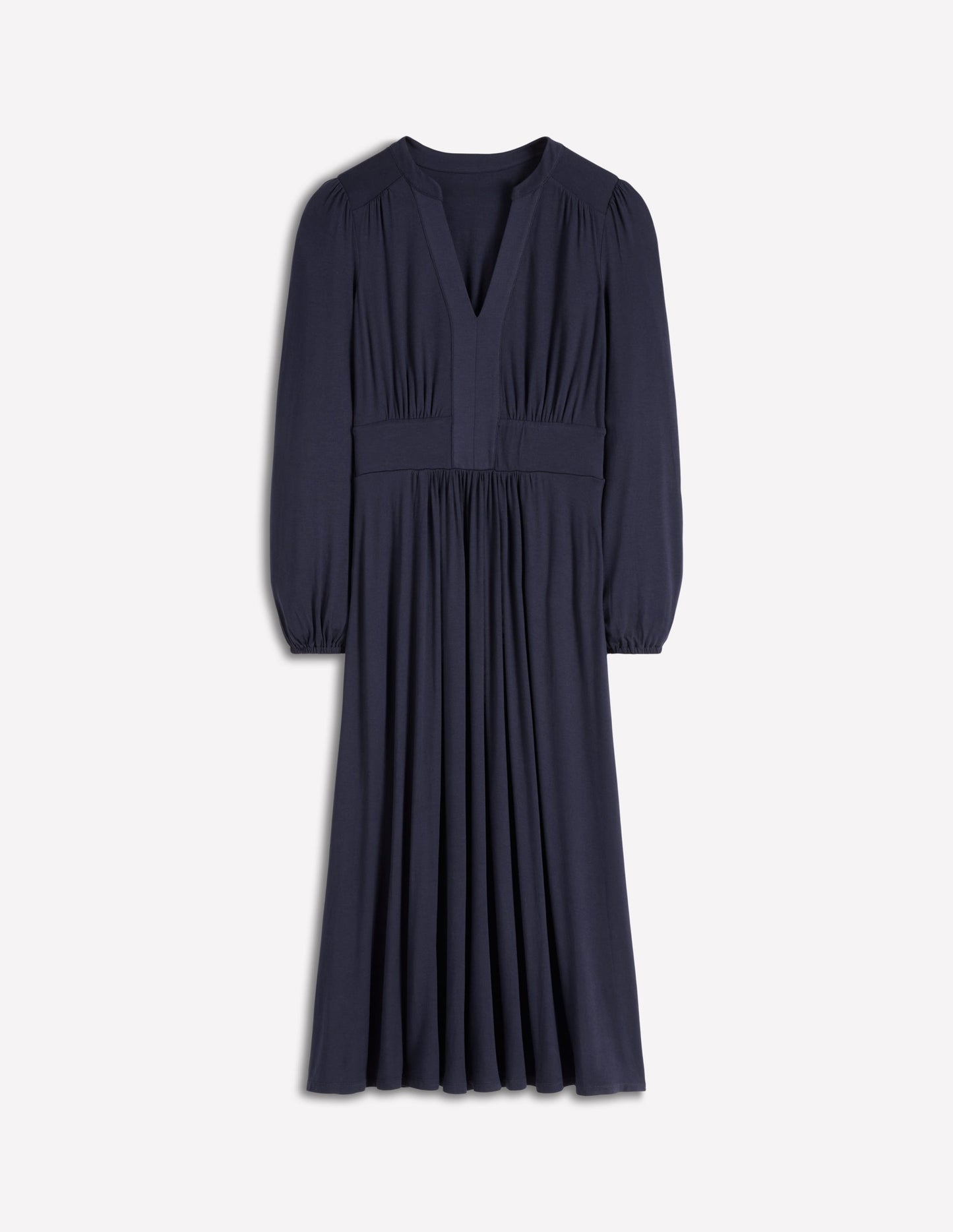 Lily Midikleid mit langen Ärmeln-Marineblau