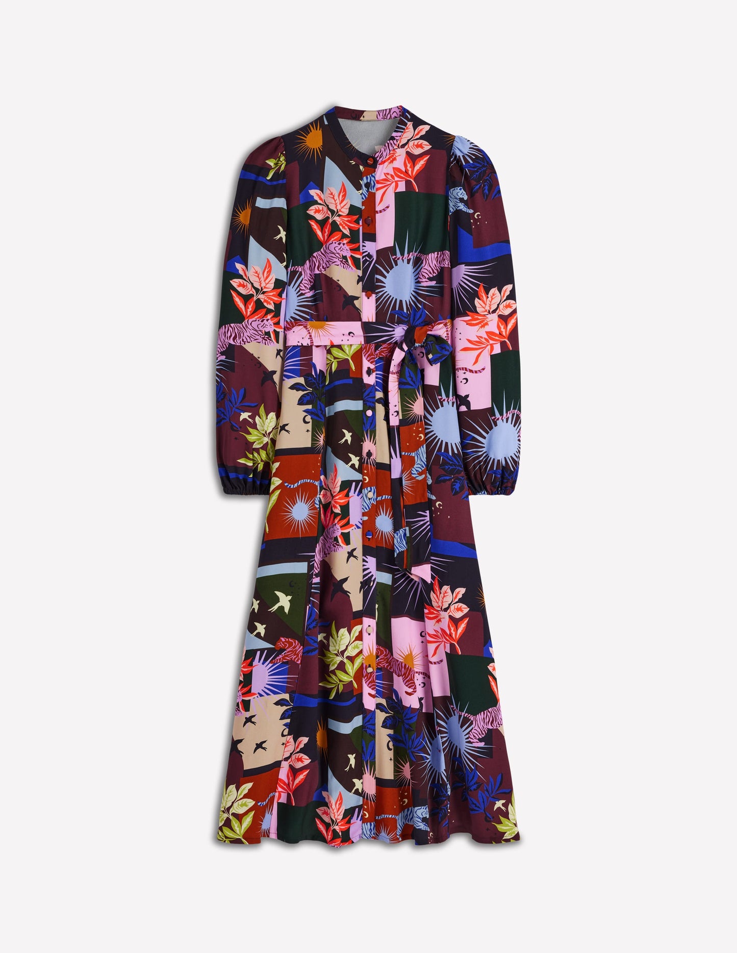 Robe-chemise longue de cérémonie Mae-Multi, motif Cosmic Savanna