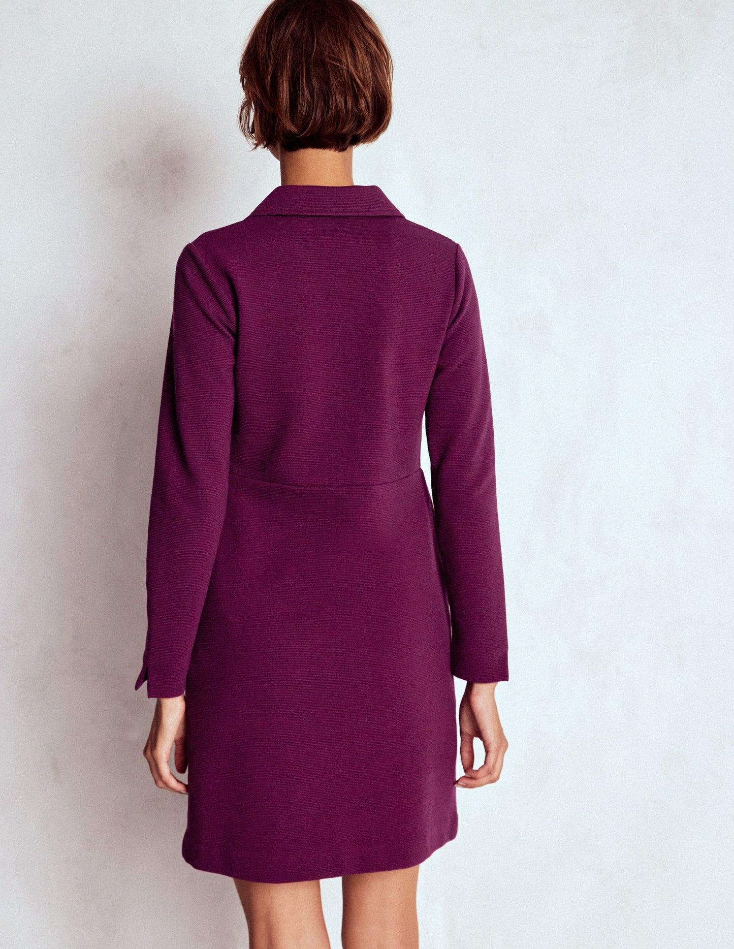 Cam Ottoman-Kleid mit Reißverschluss-Pflaumenmarmelade
