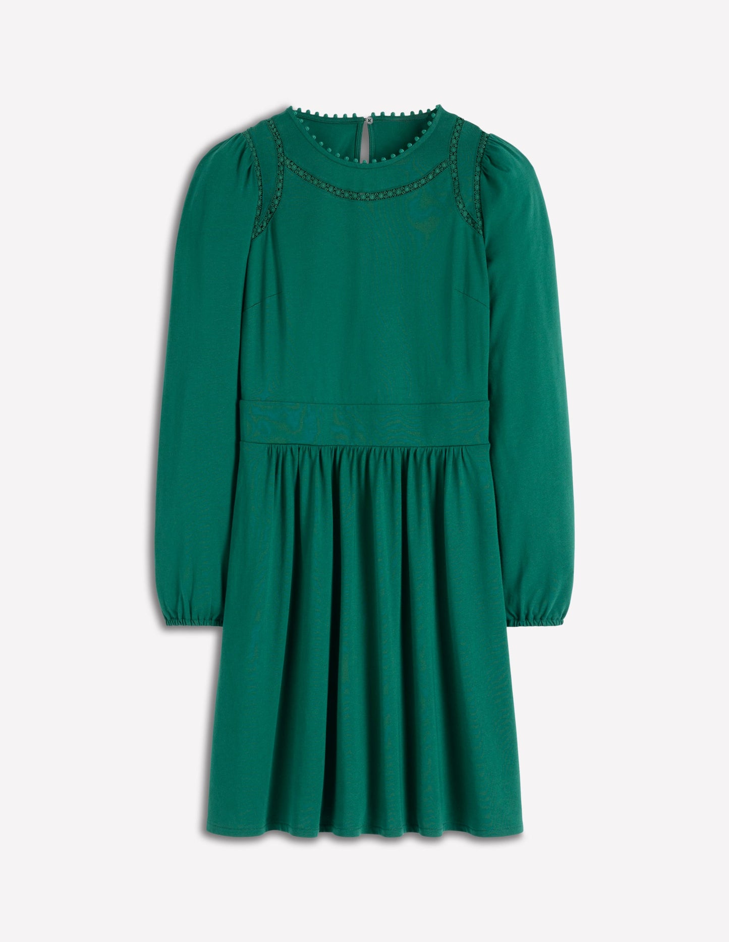 Mila Kurzes Jerseykleid-Dunkles Smaragdgrün