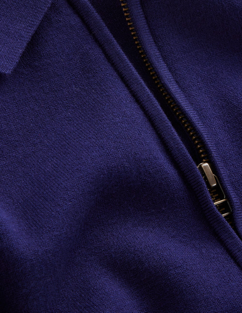 Robe Fiona zippée sur le devant en maille-Bleu marine